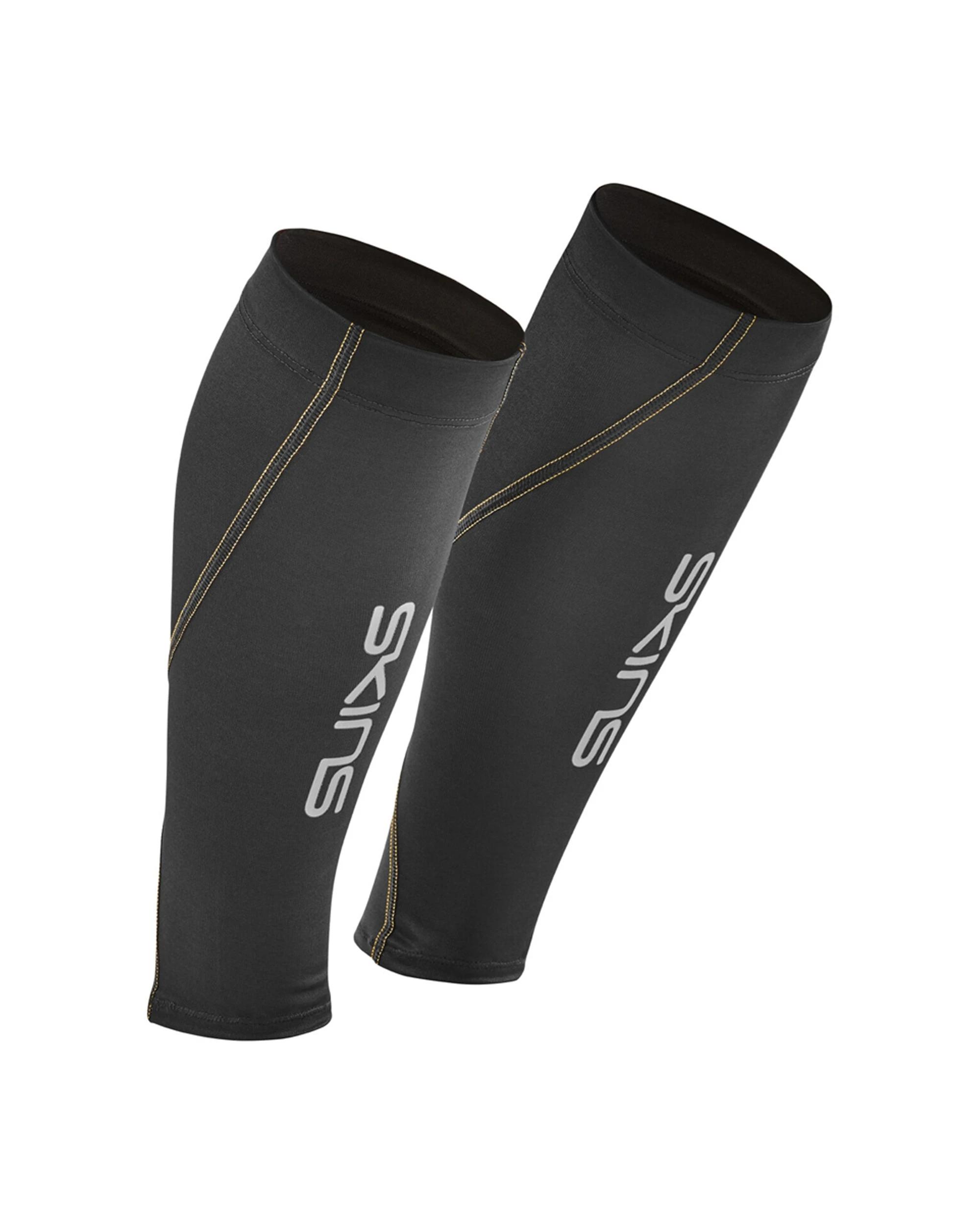 2 SKINS Compression Unisex Series-3 Running/Gym Recovery MX Calf Sleeve BLACK, 2 of 2