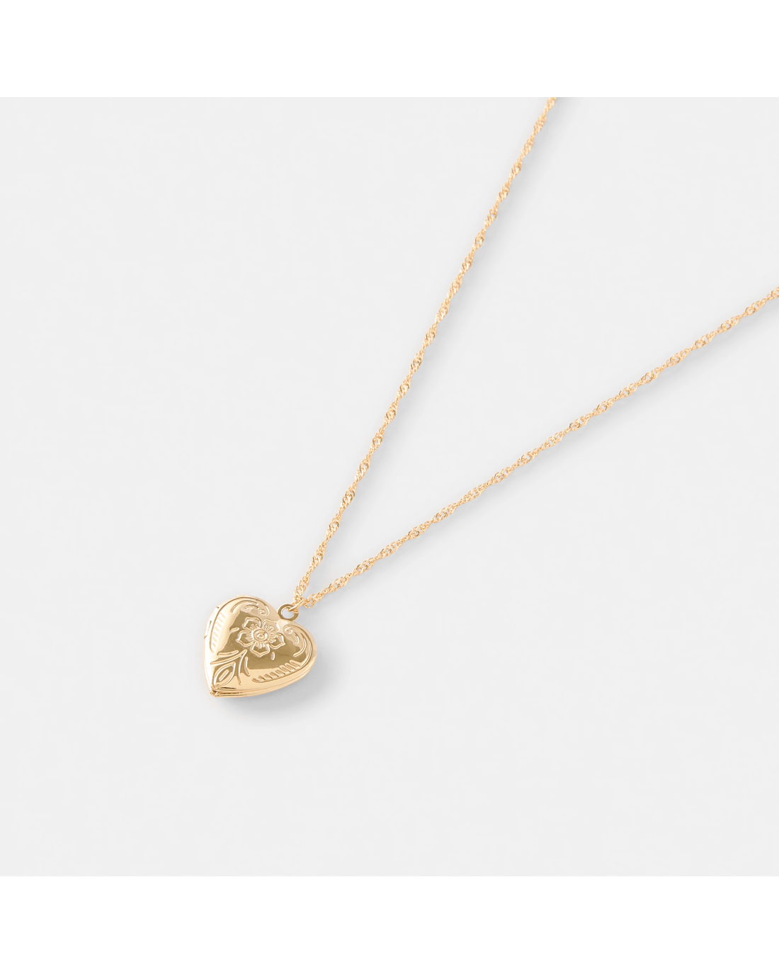 1 Heart Locket Necklace - Gold Tone, 1 of 5