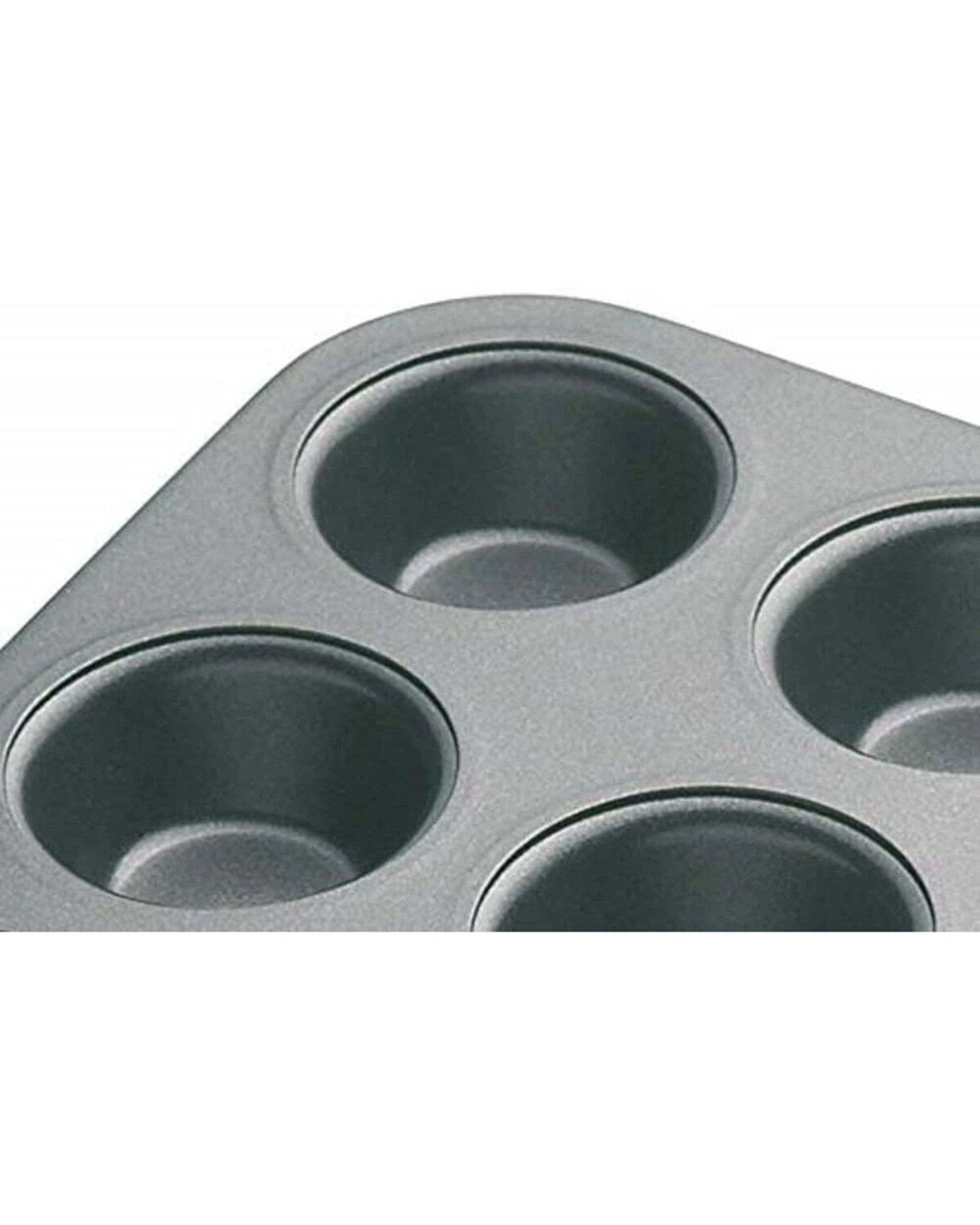 8 Mastercraft 2x 26x20cm Heavy Base 12-Cup Non-Stick Mini Muffin Pan - Black, 8 of 8