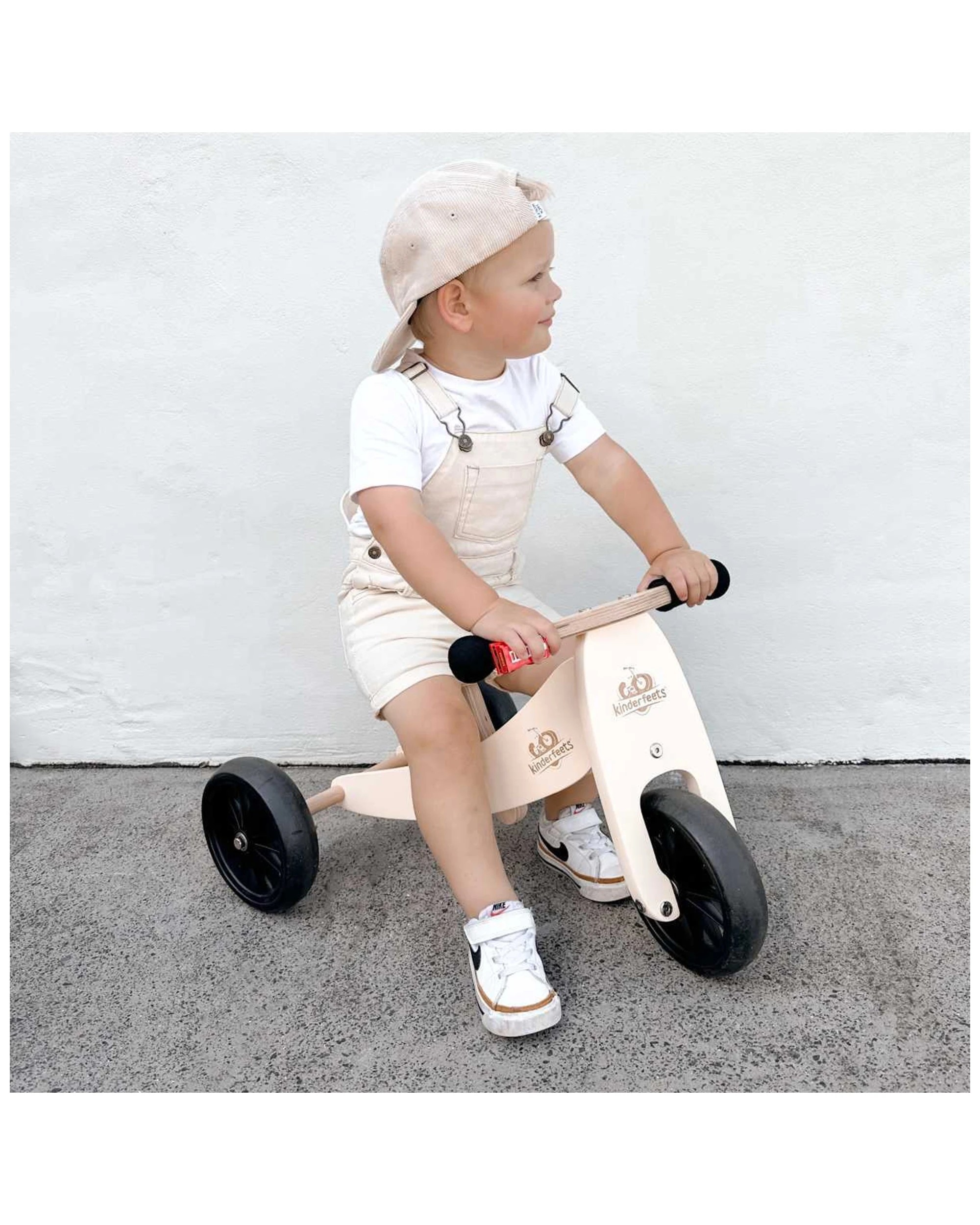 7 Kinderfeets 2-in-1 Wooden Balance Bike And Trike Cream Kids Ride-on Toy 12-24 Months - No Colour, 7 of 7