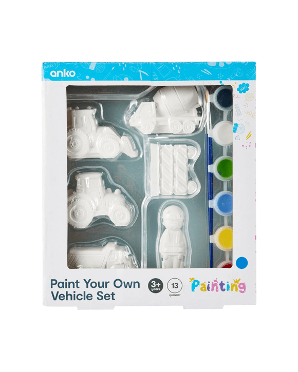 13 Piece Paint Your Own Vehicle Set