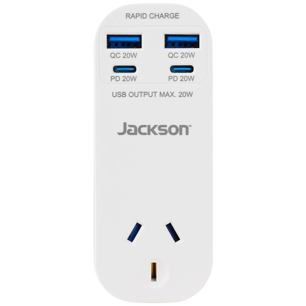 1 Jackson Rapid Charge 20W USB-C / USB-A Wall Adapter, 1 of 4