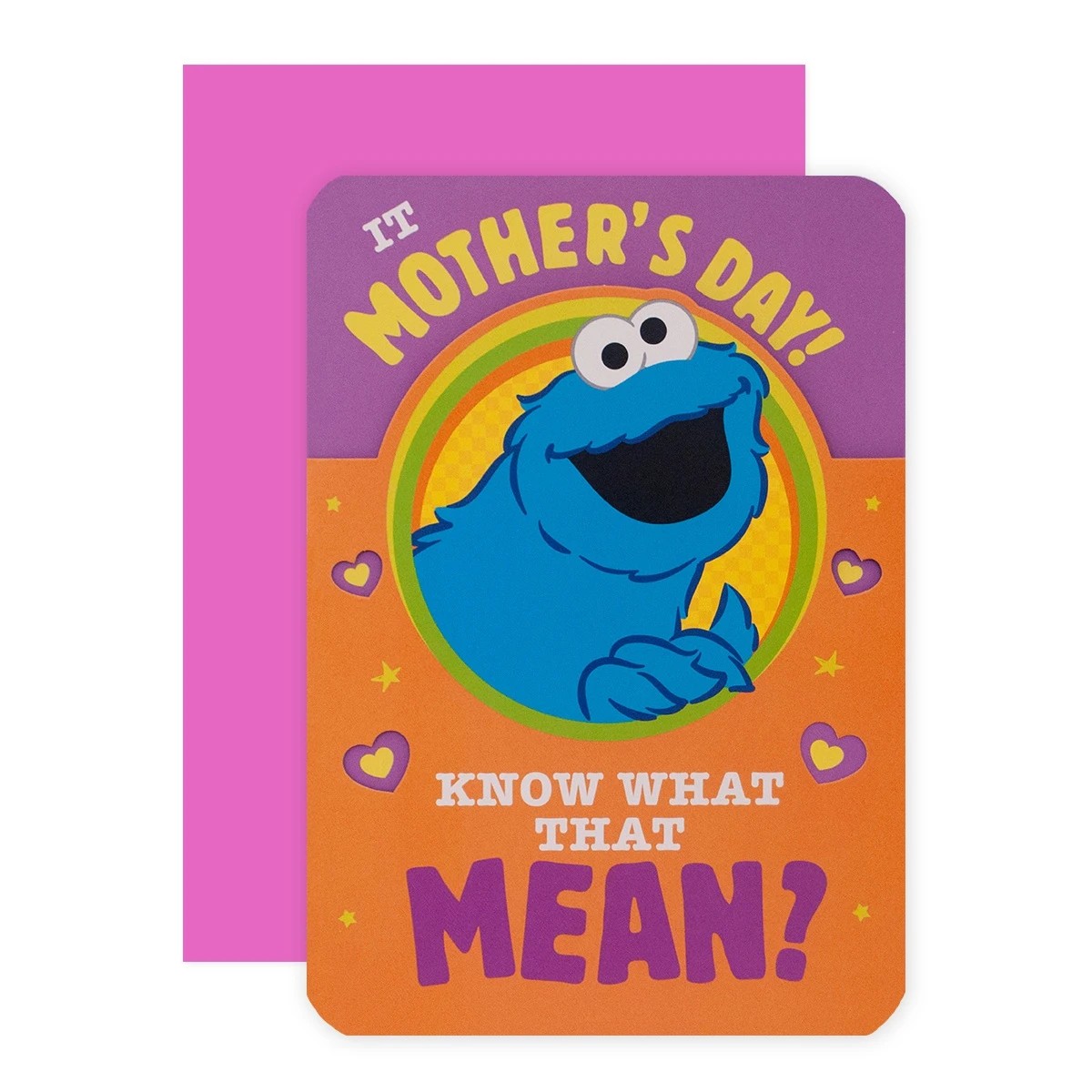 1 Hallmark Sesame Street Mother's Day Card - Cookie Monster, 1 of 3