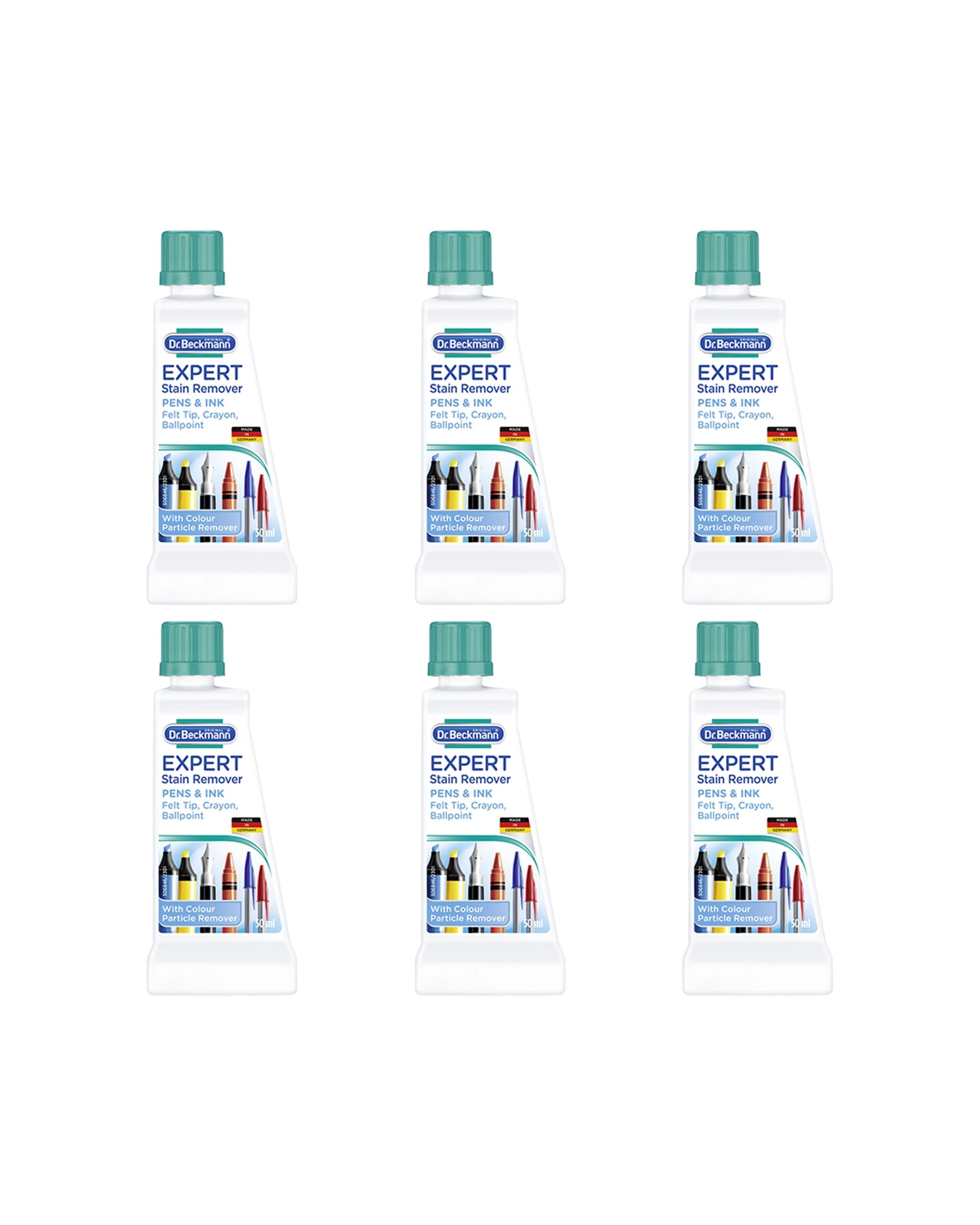 1 Dr Beckmann 6PK Stain Devils Pen Ink Laundry Detergent Pen Ink Stain Remover Fast Effective Bulk Pack 50ml - Multi, 1 of 1