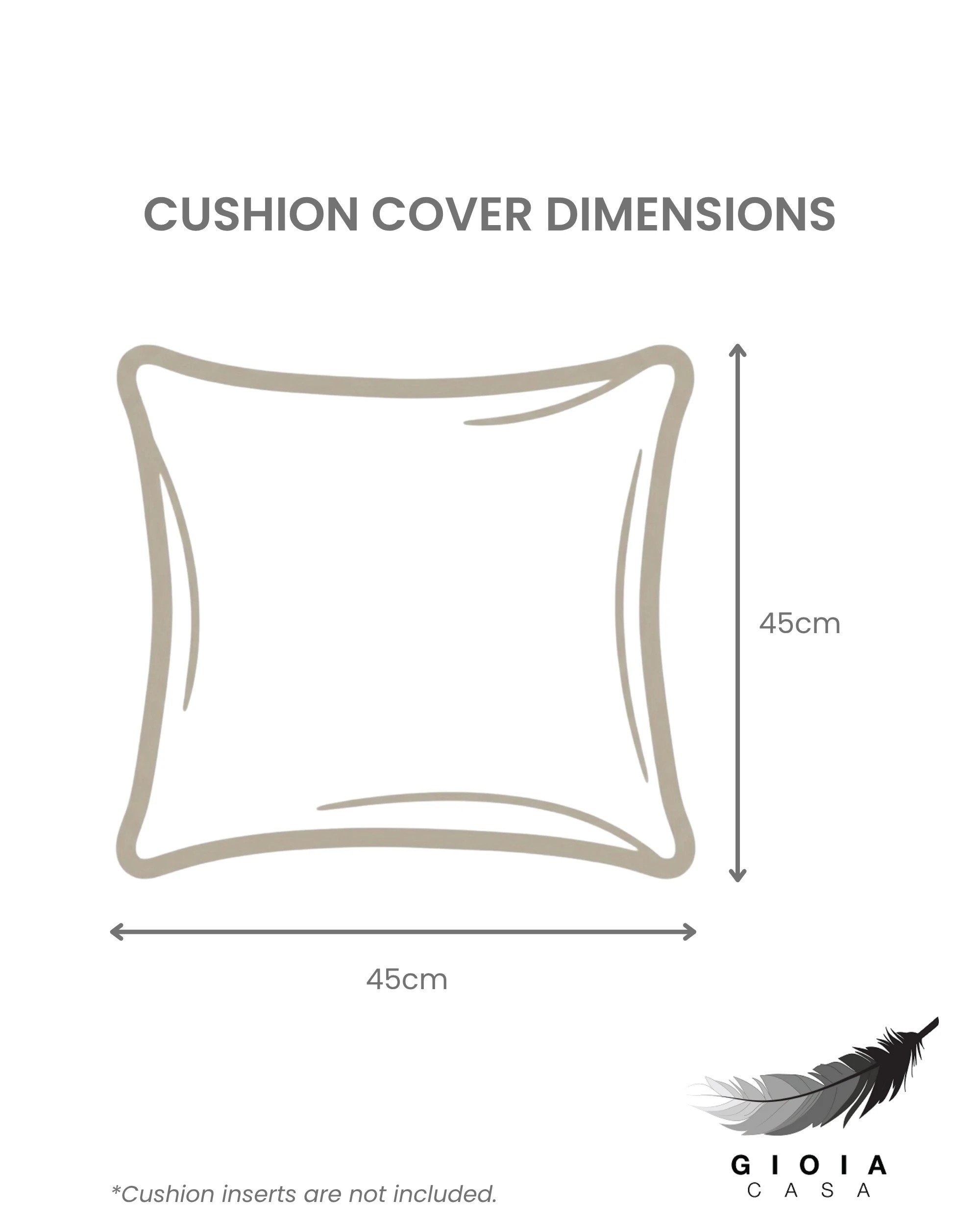 4 Gioia Casa 2-Pack Tufted Rose Cushion Covers 45cm x 45cm - Beige, 4 of 4