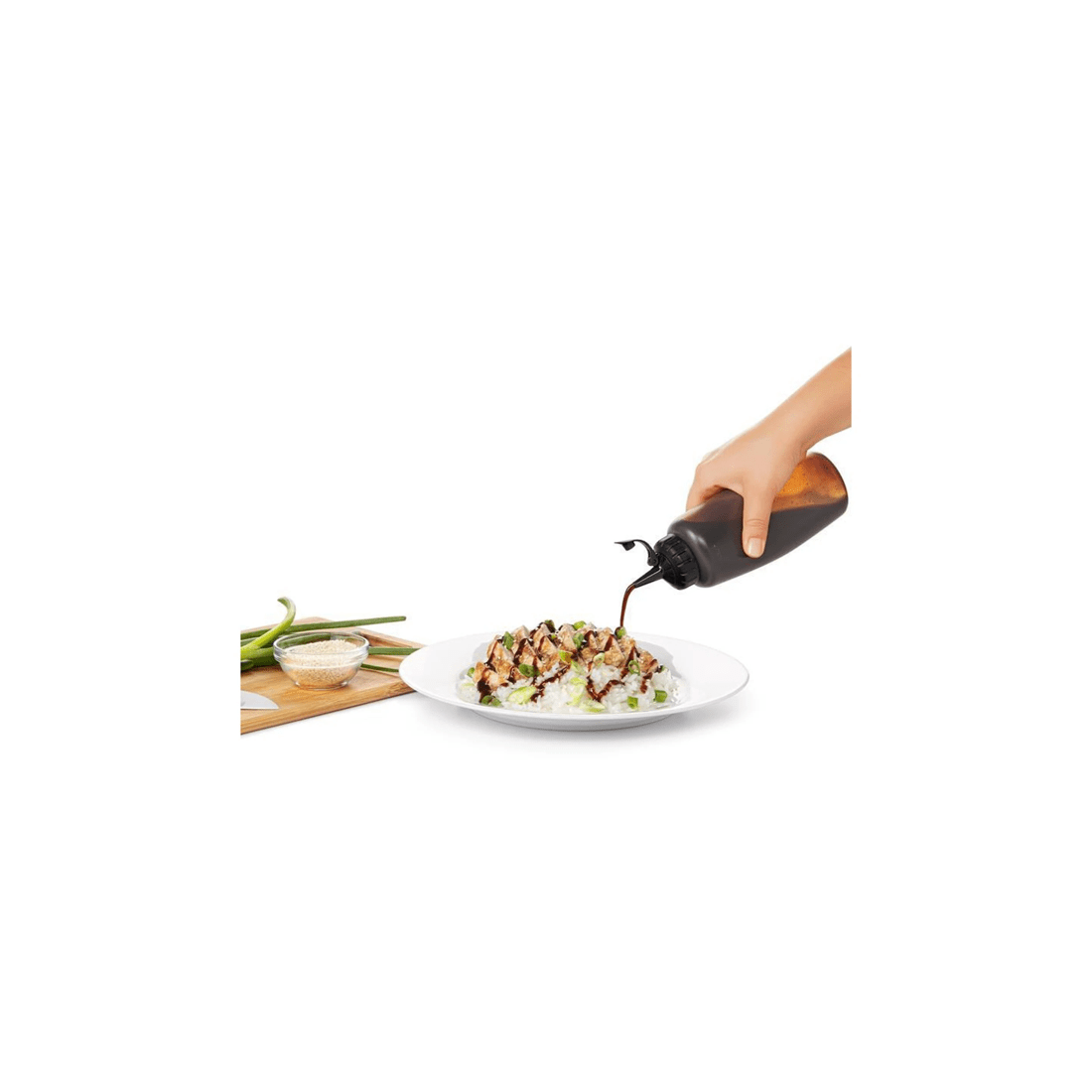 5 Oxo Chefs Squeeze Bottle Medium Sauce Dispenser With Measurement Markings
 - White, 5 of 6