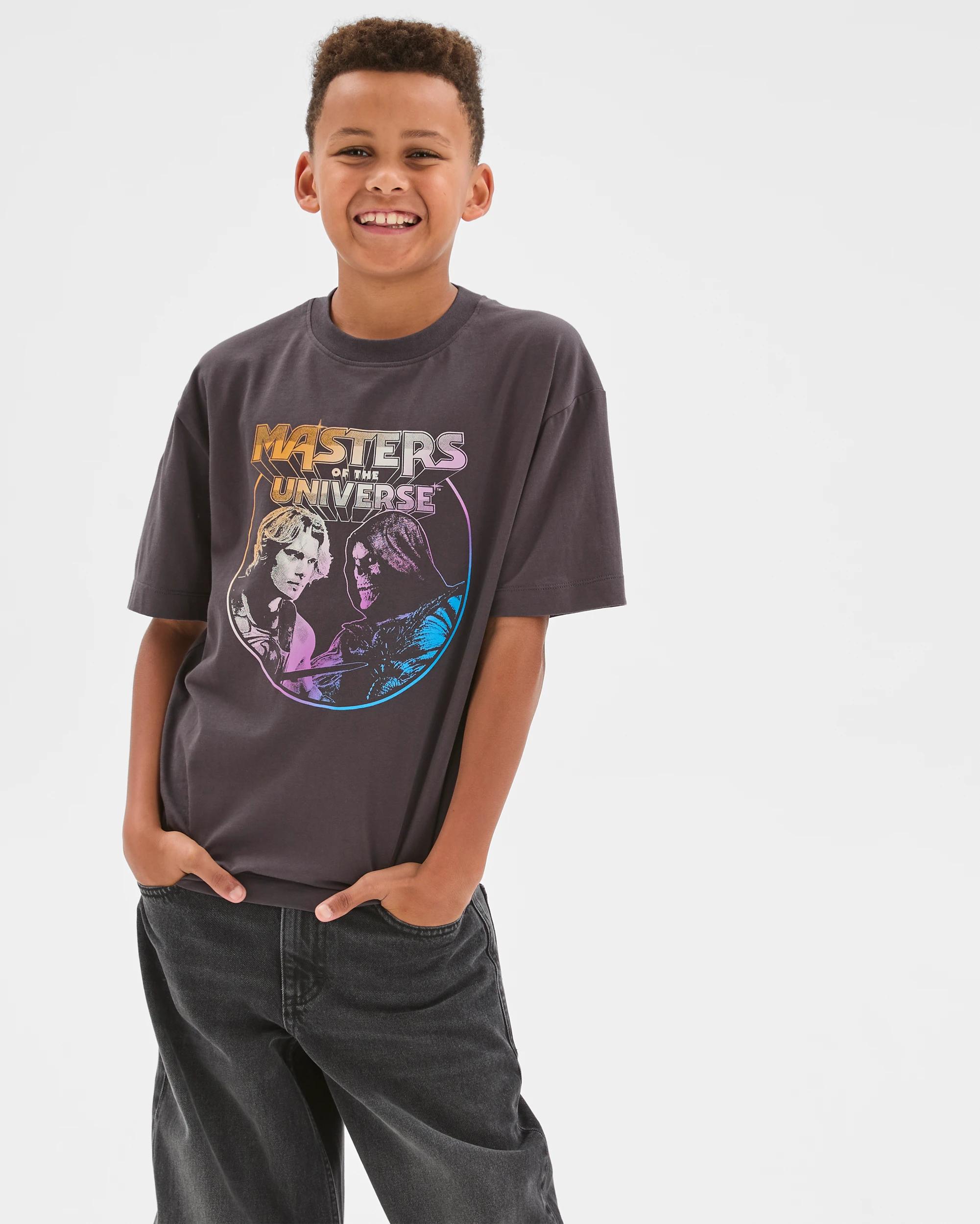 2 Masters of The Universe Australian Cotton Oversized T-Shirt BLACK, 2 of 7