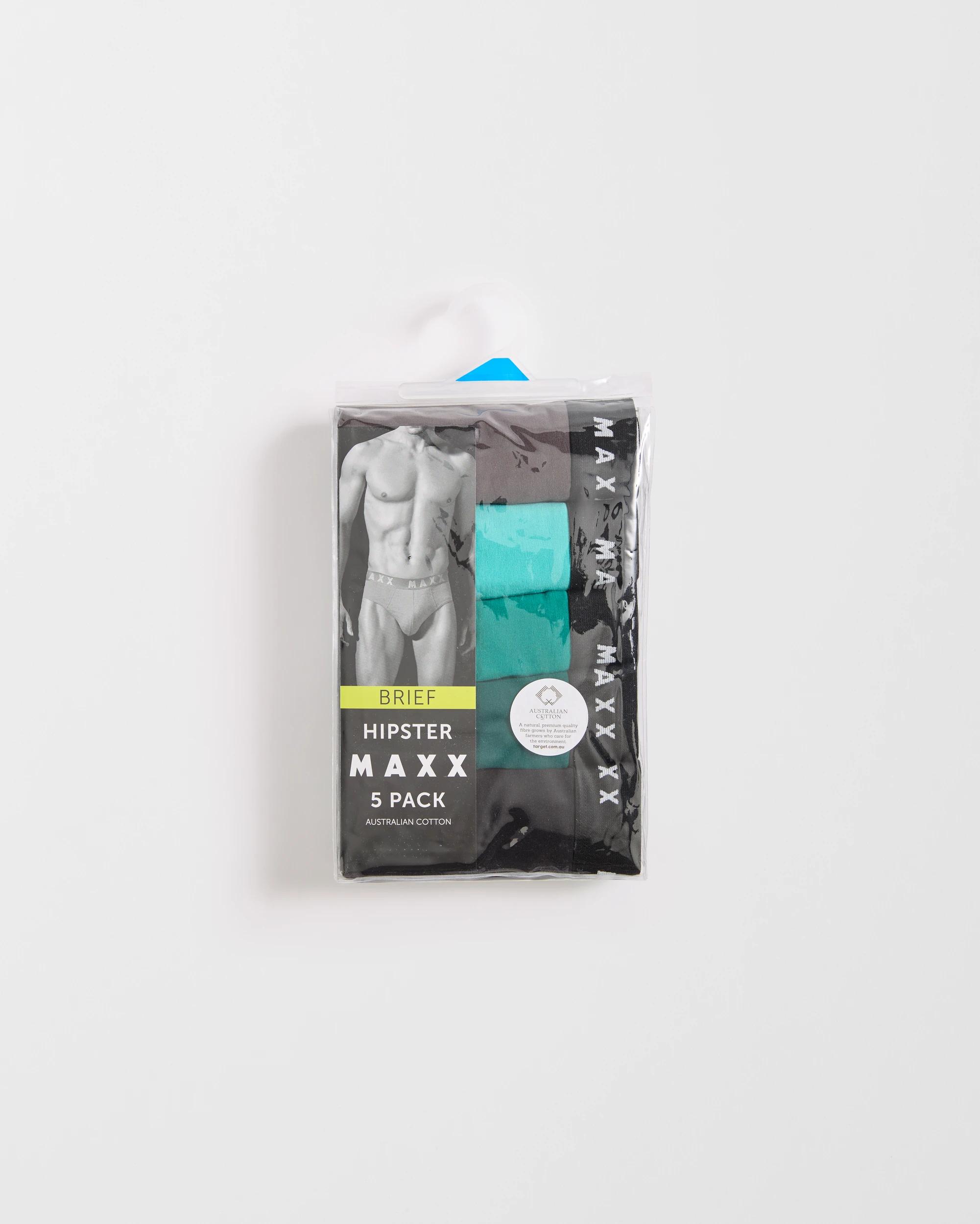 5 Maxx Australian Cotton 5 Pack Hipster Briefs , 5 of 5
