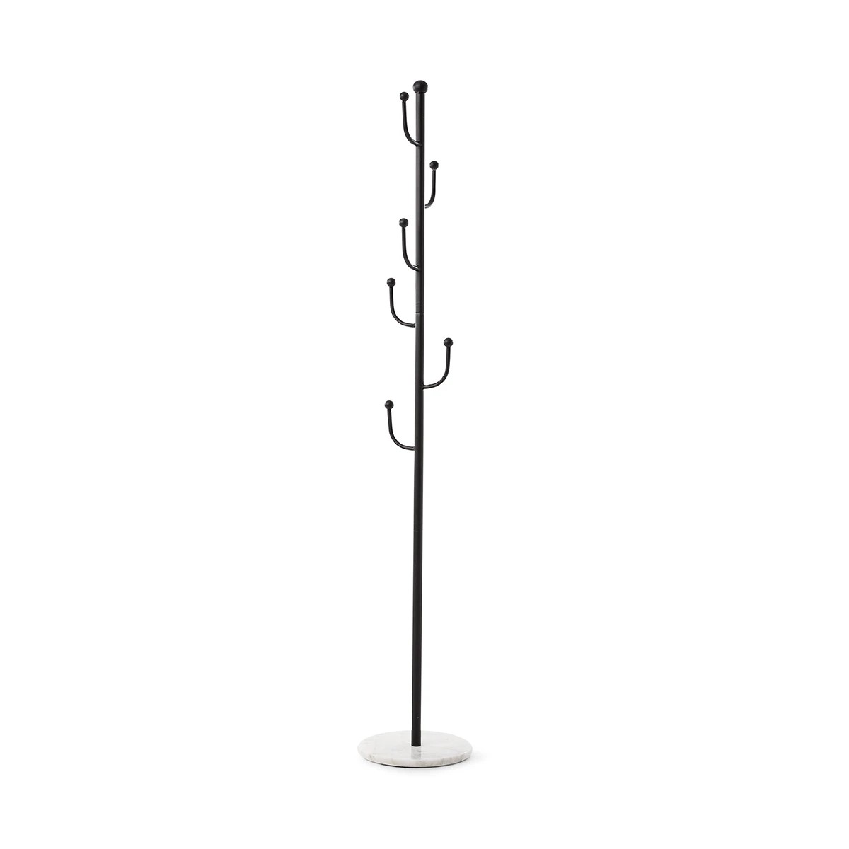 3 Marble Base Coat Stand - Black, 3 of 6
