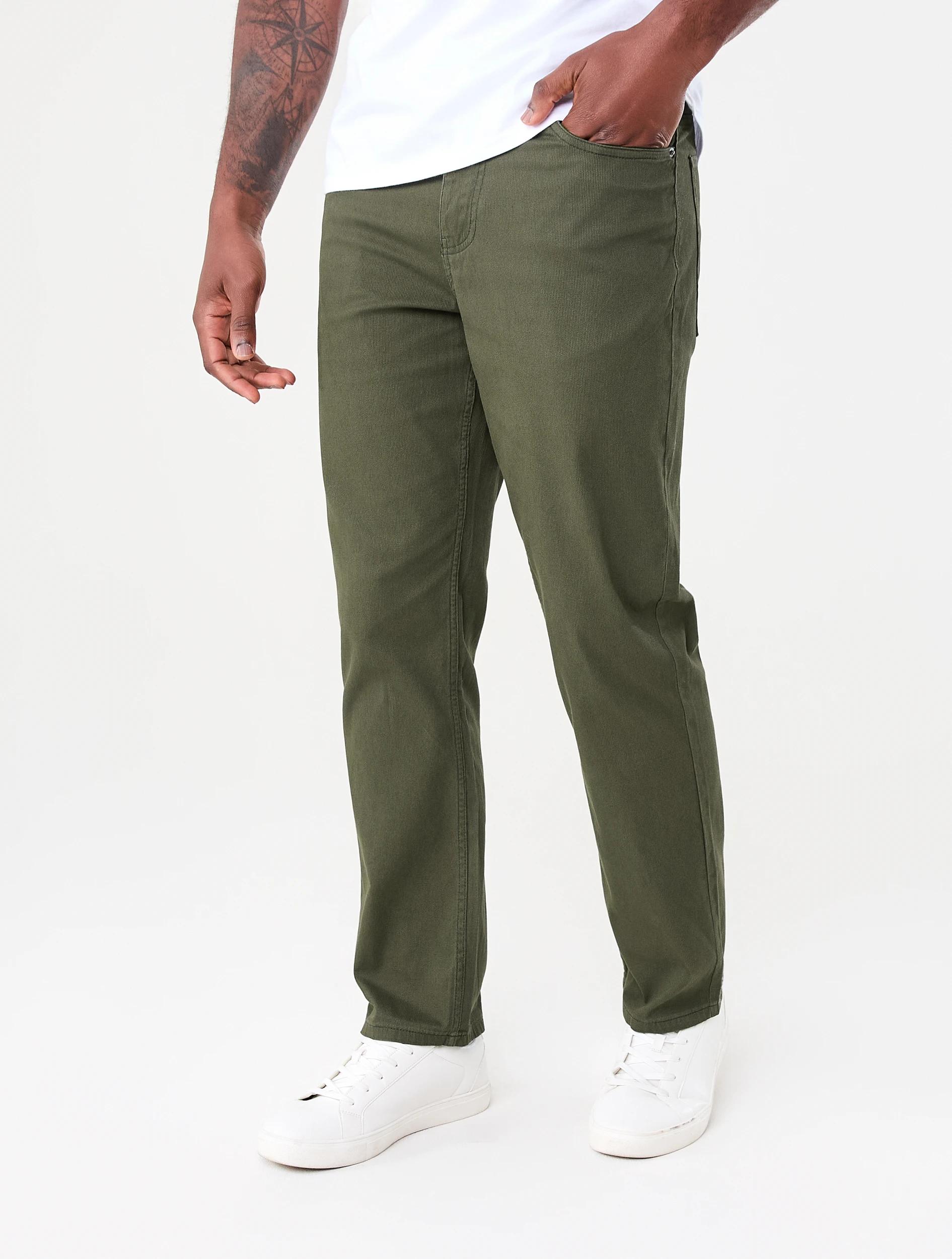 2 Straight Textured Jeans Grn Forest, 2 of 5