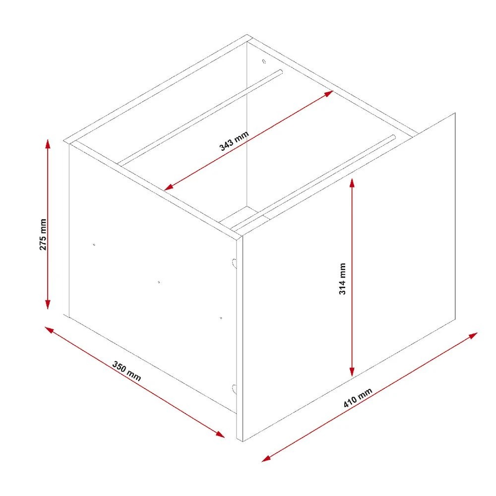 5 Stockholm 3 Drawer 1400mm Desk Walnut Black Desks, Tables and Workstations, 5 of 7