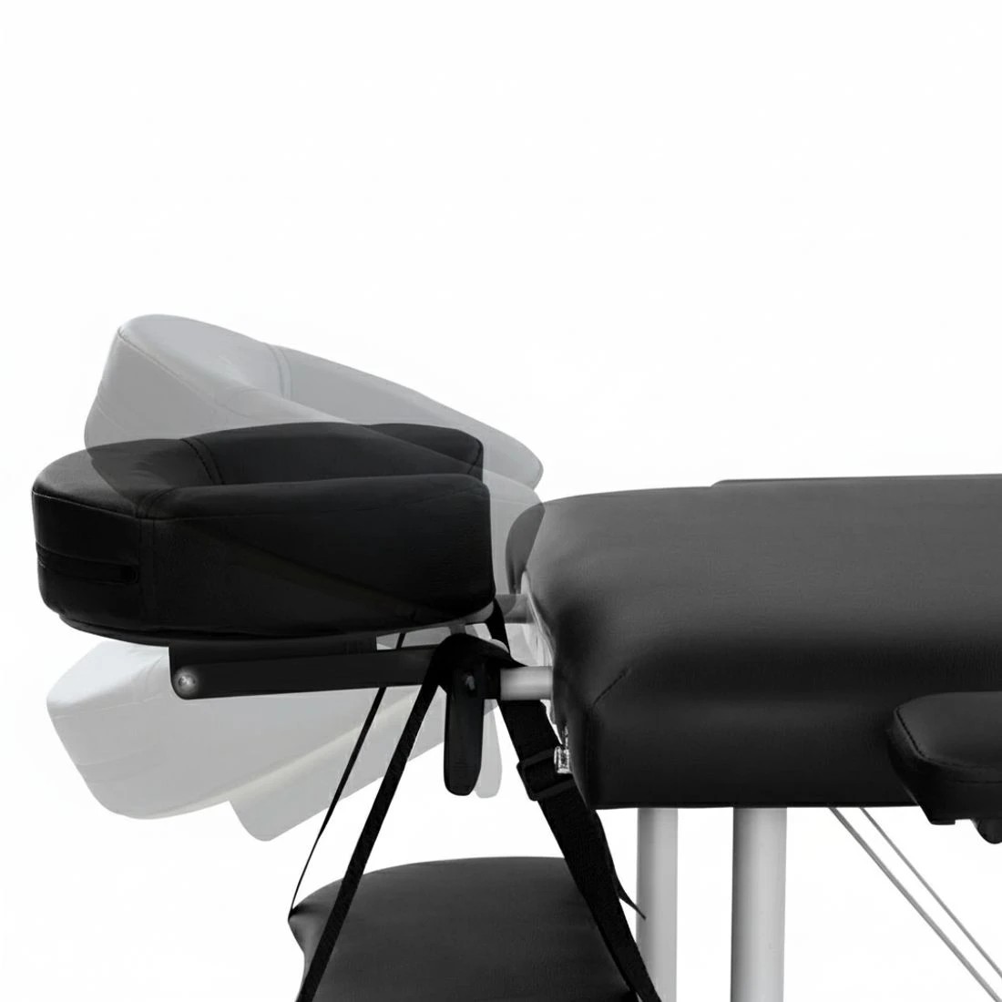 7 Zenses Massage Table 75cm Portable 3 Fold Aluminium Beauty Bed - Black, 7 of 7