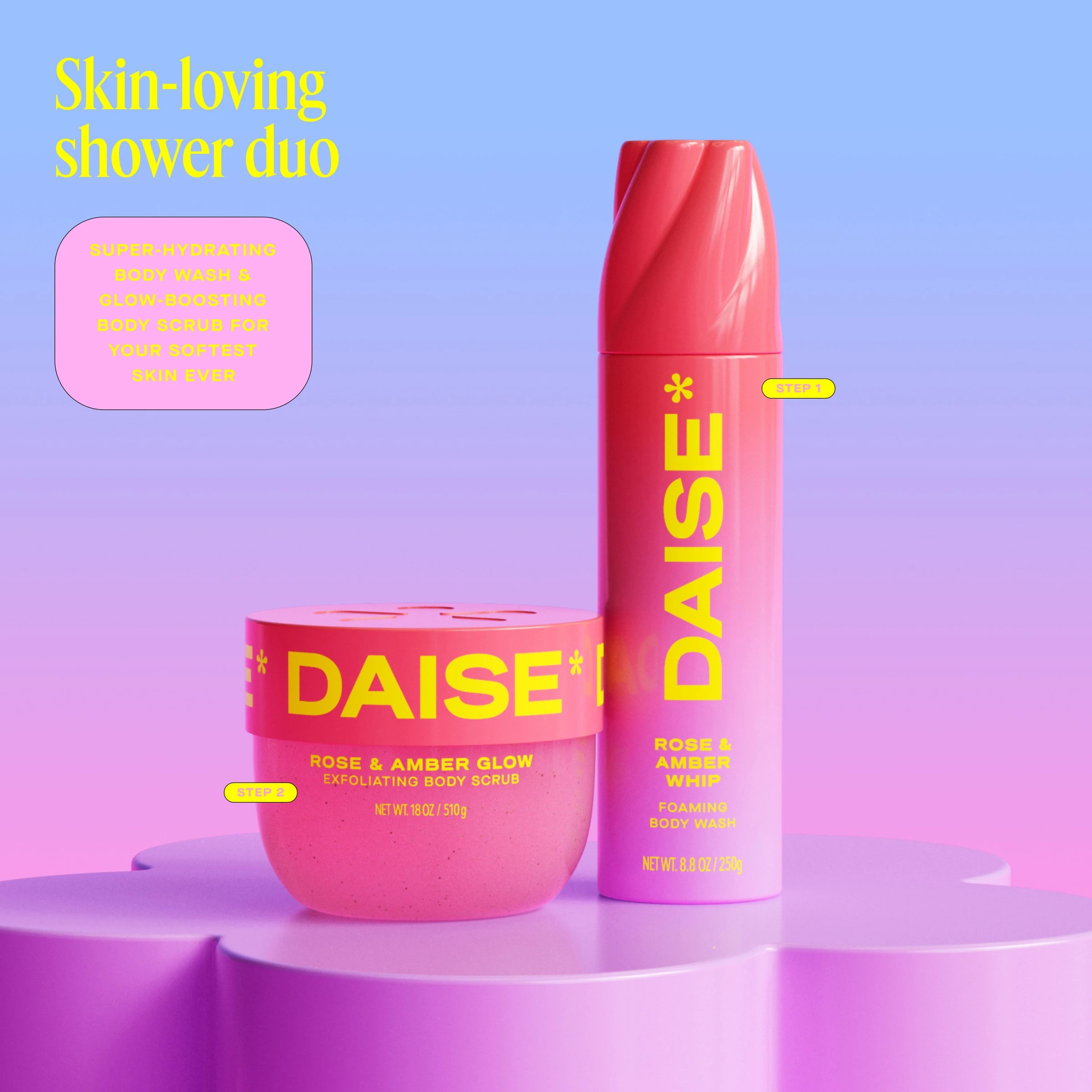 7 DAISE Exfoliating Body Scrub 510g - Rose and Amber Glow, 7 of 8