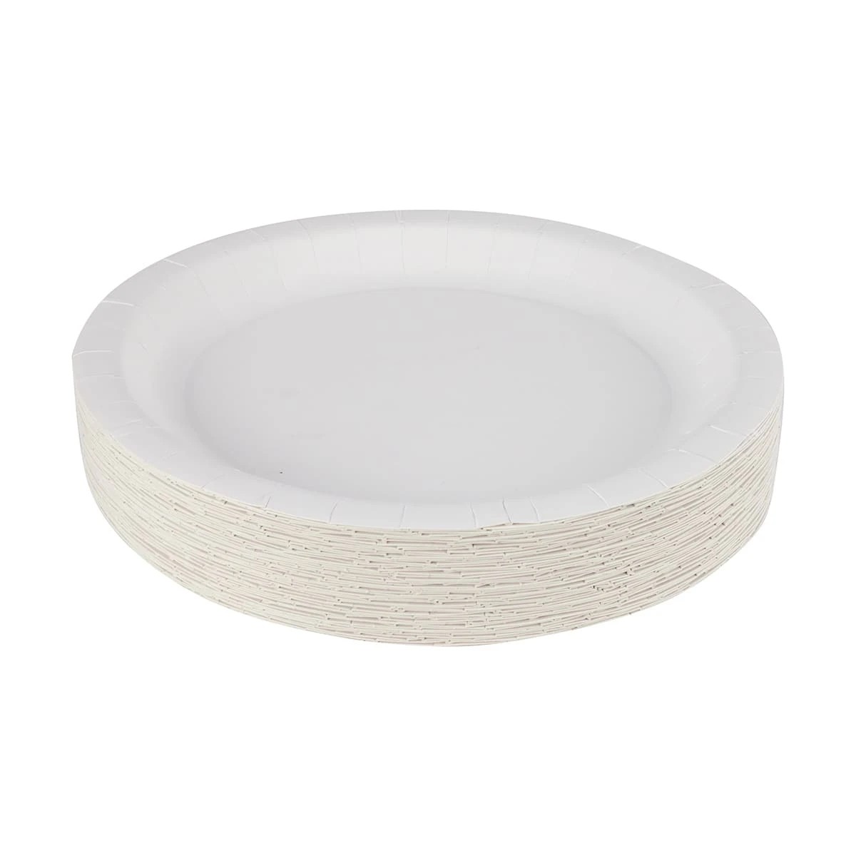 1 50 Piece White Round Paper Plates, 1 of 7