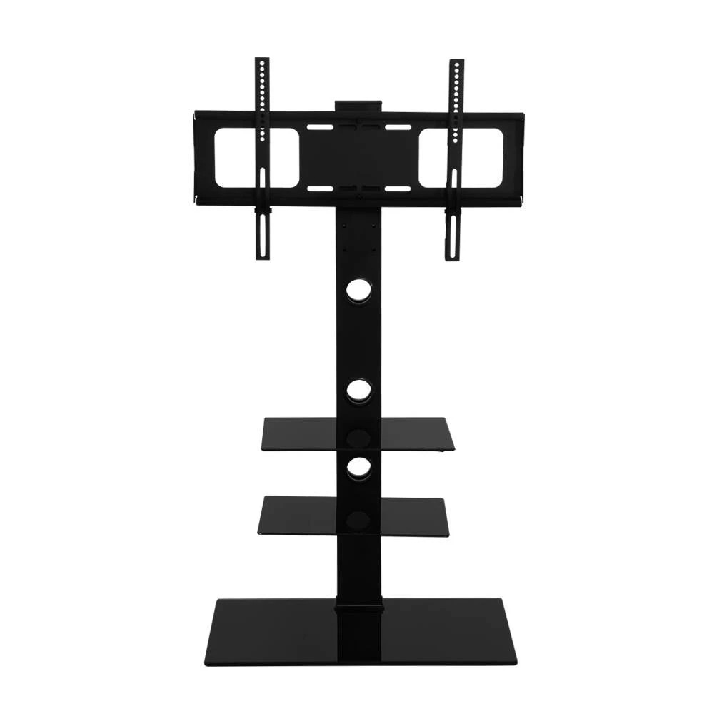 1 Artiss TV Stand Mount Bracket for 32"-70" LED LCD 3 Tiers Storage Floor Shelf - Black, 1 of 6