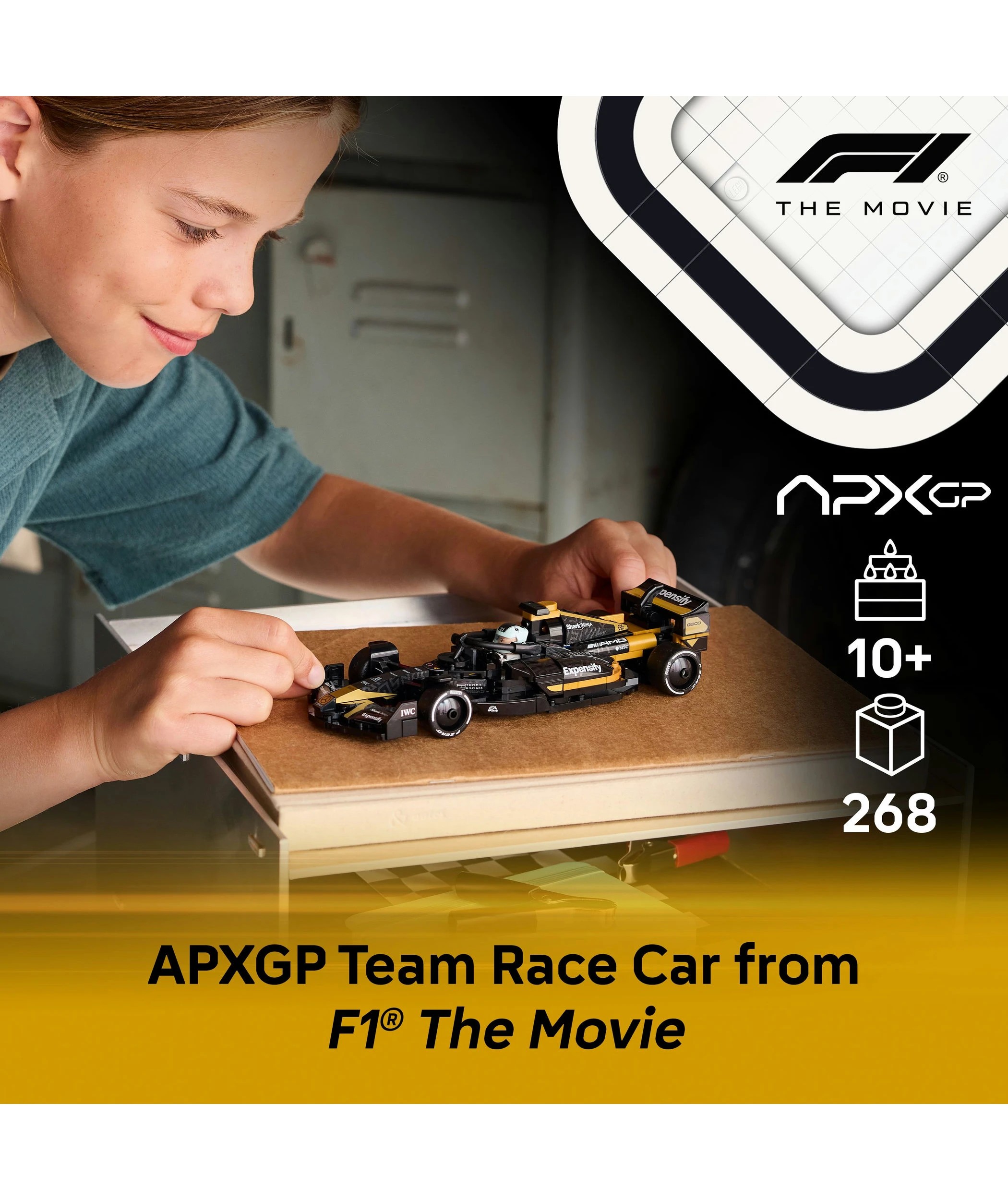 3 LEGO Speed Champions APXGP Team Race Car from F1 The Movie 77252, 3 of 10