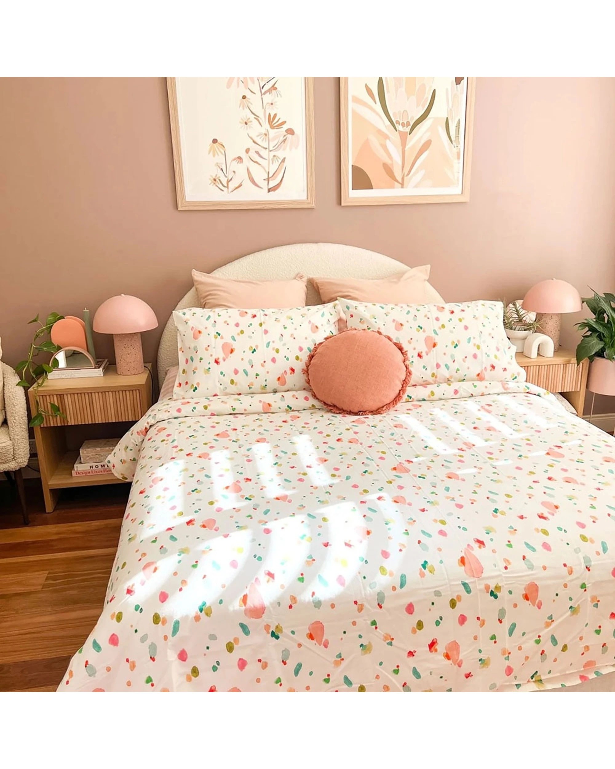 1 Bulbul Home Organic Cotton Quilt Cover Set Colour Play Kids/Teens Bedding - Multi, 1 of 5