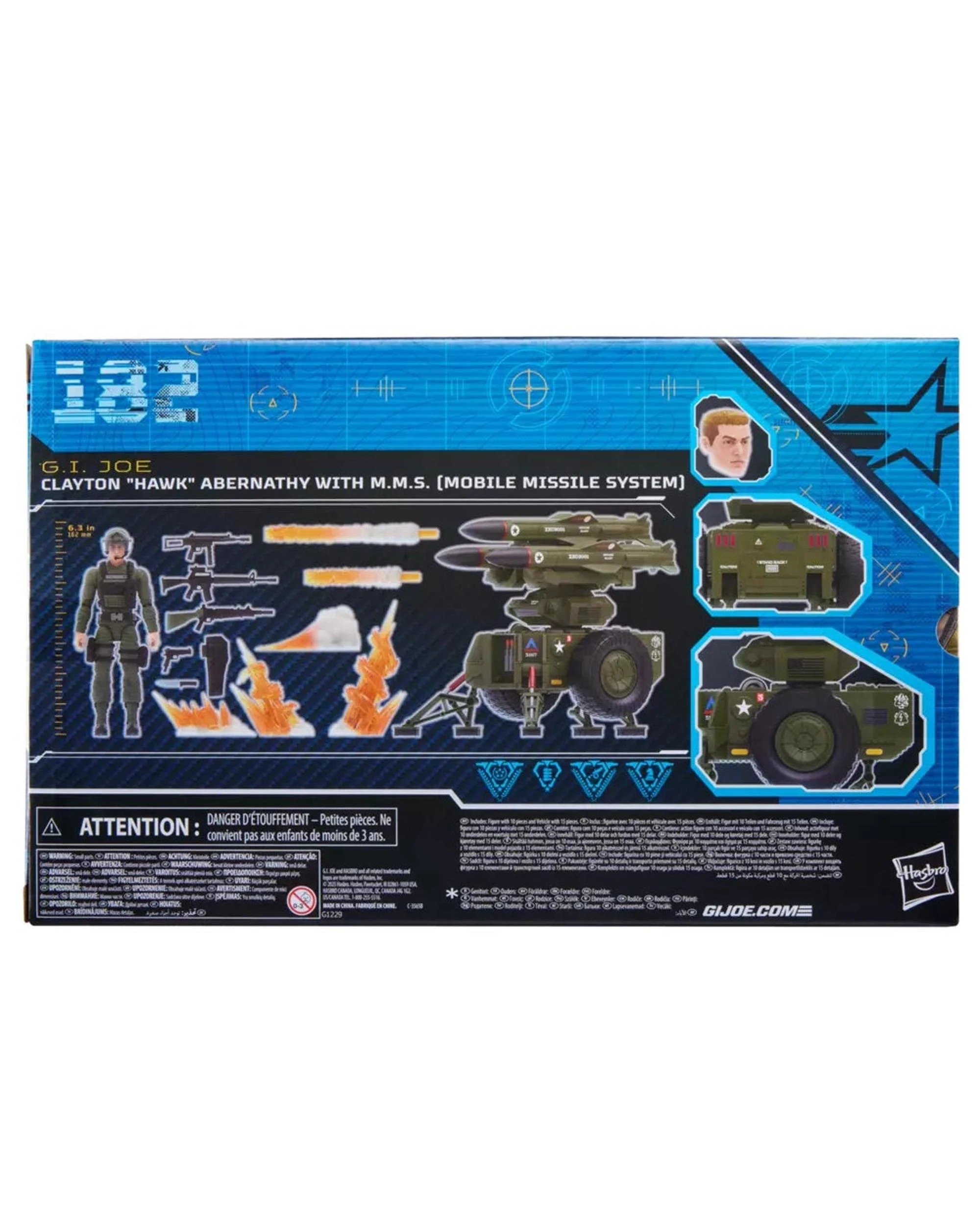 2 G.I. Joe Classified Series: #182 Clayton "Hawk" Abernathy with M.M.S. - Mobile Missile System -  Action Figure, 2 of 10