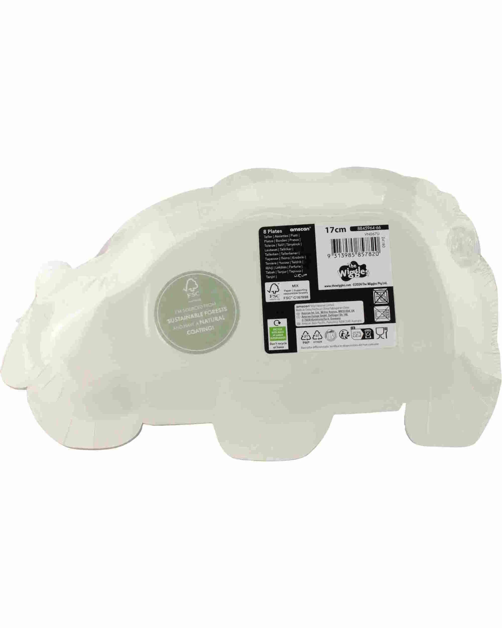 2 The Wiggles The Wiggles Party Big Red Car Paper Plates Pack of 8, 2 of 2