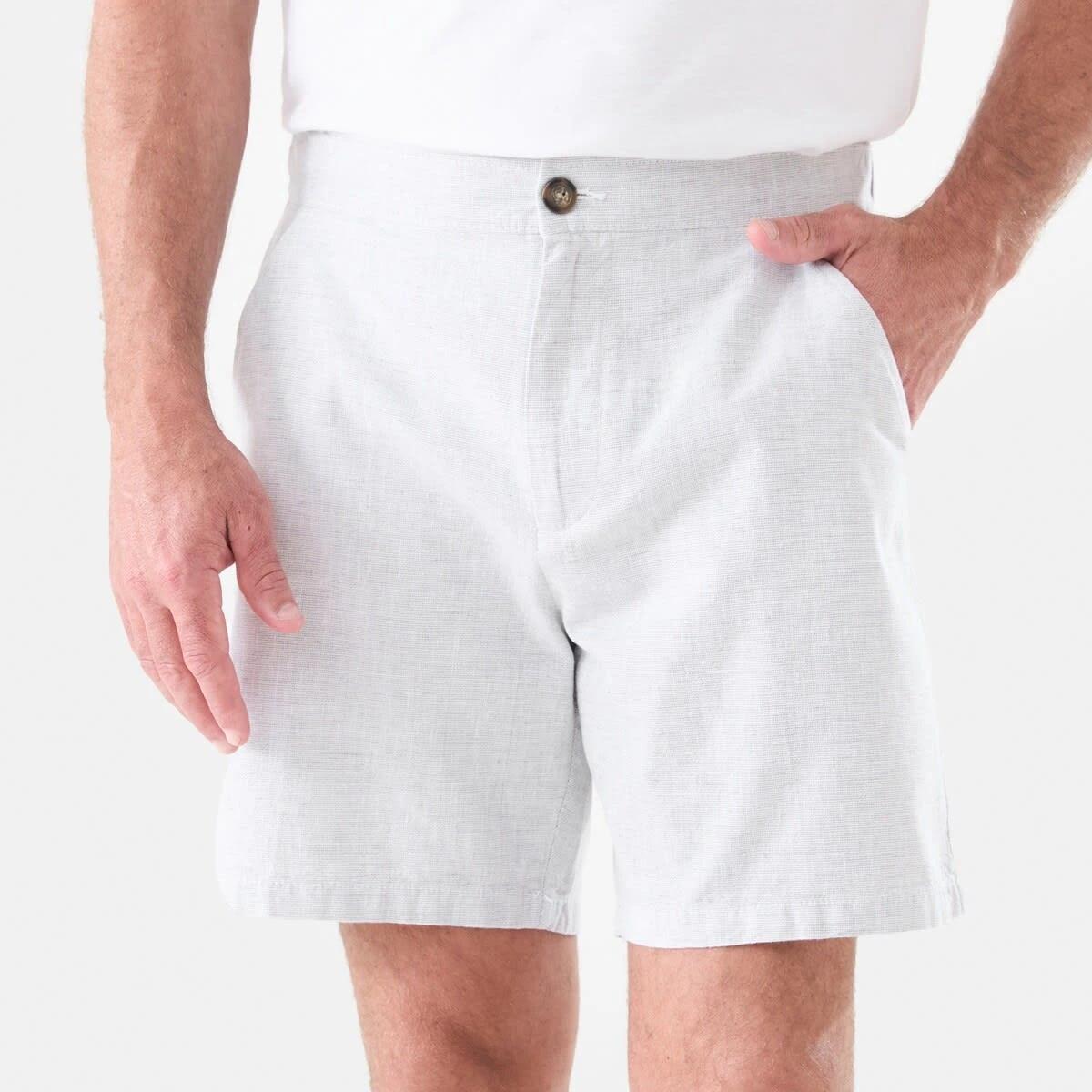 1 Textured Bermuda Shorts GREY WHITE END ON END, 1 of 6