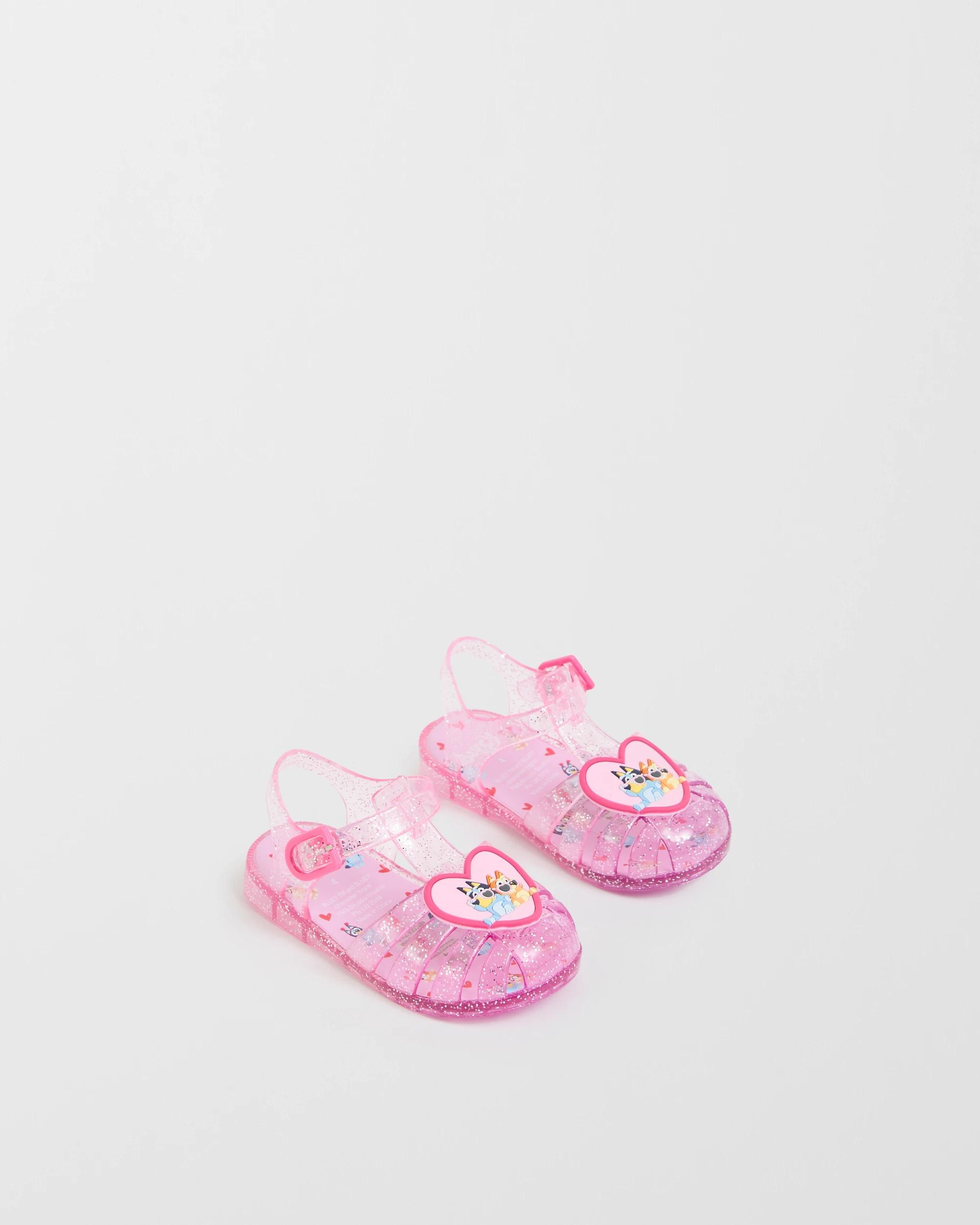 1 Target Baby First Walker Bluey Jelly Sandals PINK, 1 of 3