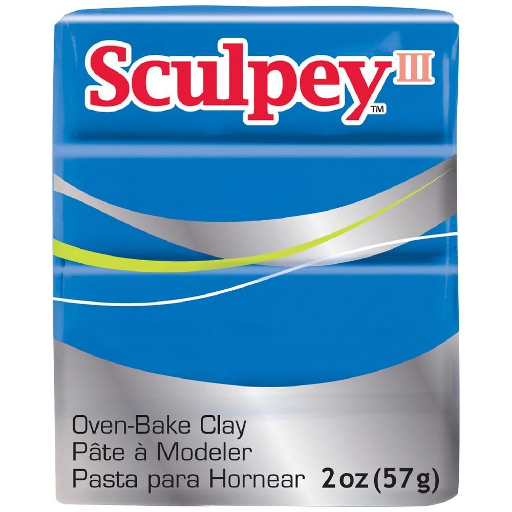 1 Sculpey III Modelling Clay Blue 57g, 1 of 3