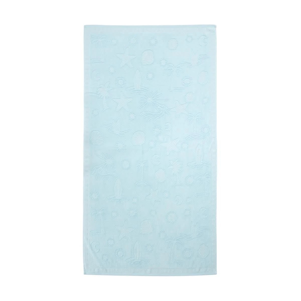 1 Cotton Beach Towel - Island Icons, 1 of 6