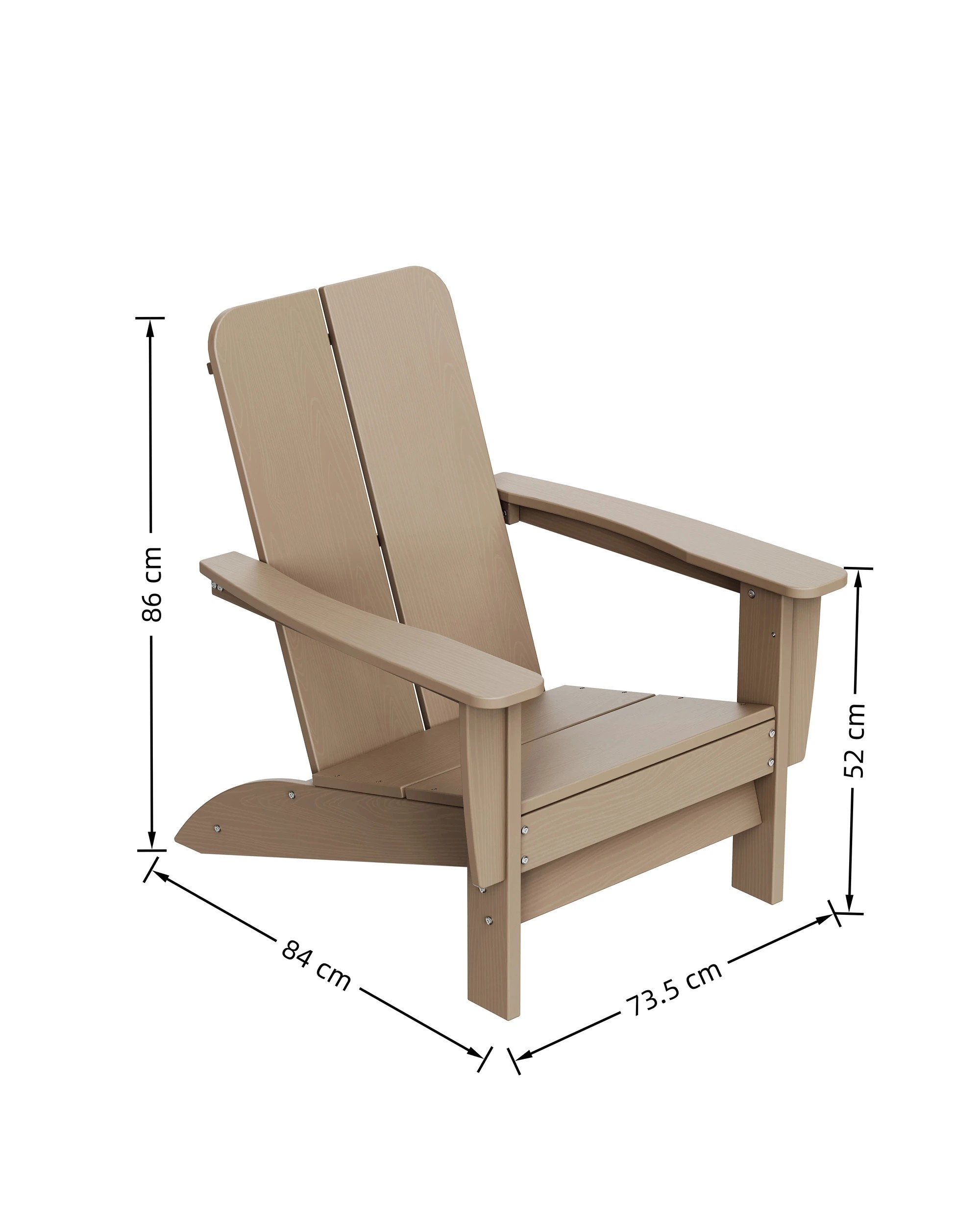 9 IHOMDEC Outdoor HDPE Adirondack Chair, 9 of 9