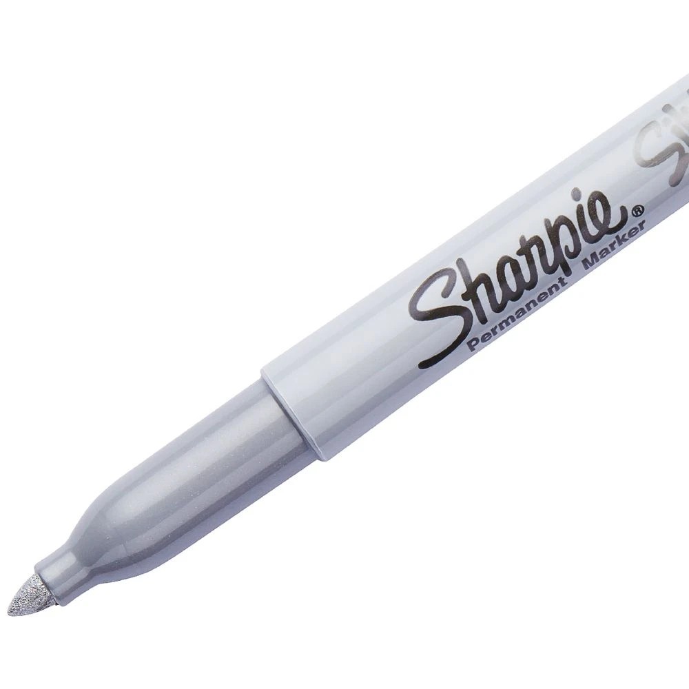 4 Sharpie Fine Permanent Marker Metallic Silver 2 Pack, 4 of 10