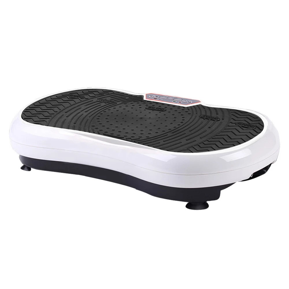 1 Everfit Vibration Machine Platform Vibrator Resistance Rope Home Fitness - White, 1 of 8
