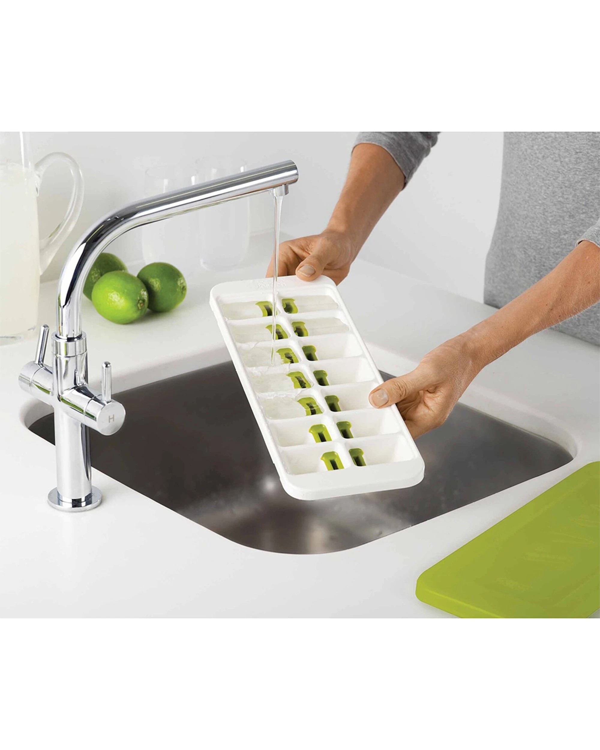 3 Joseph Joseph Quicksnap Plus Ice Maker Tray Stackable Lid 14 Cube Capacity - Multi, 3 of 4