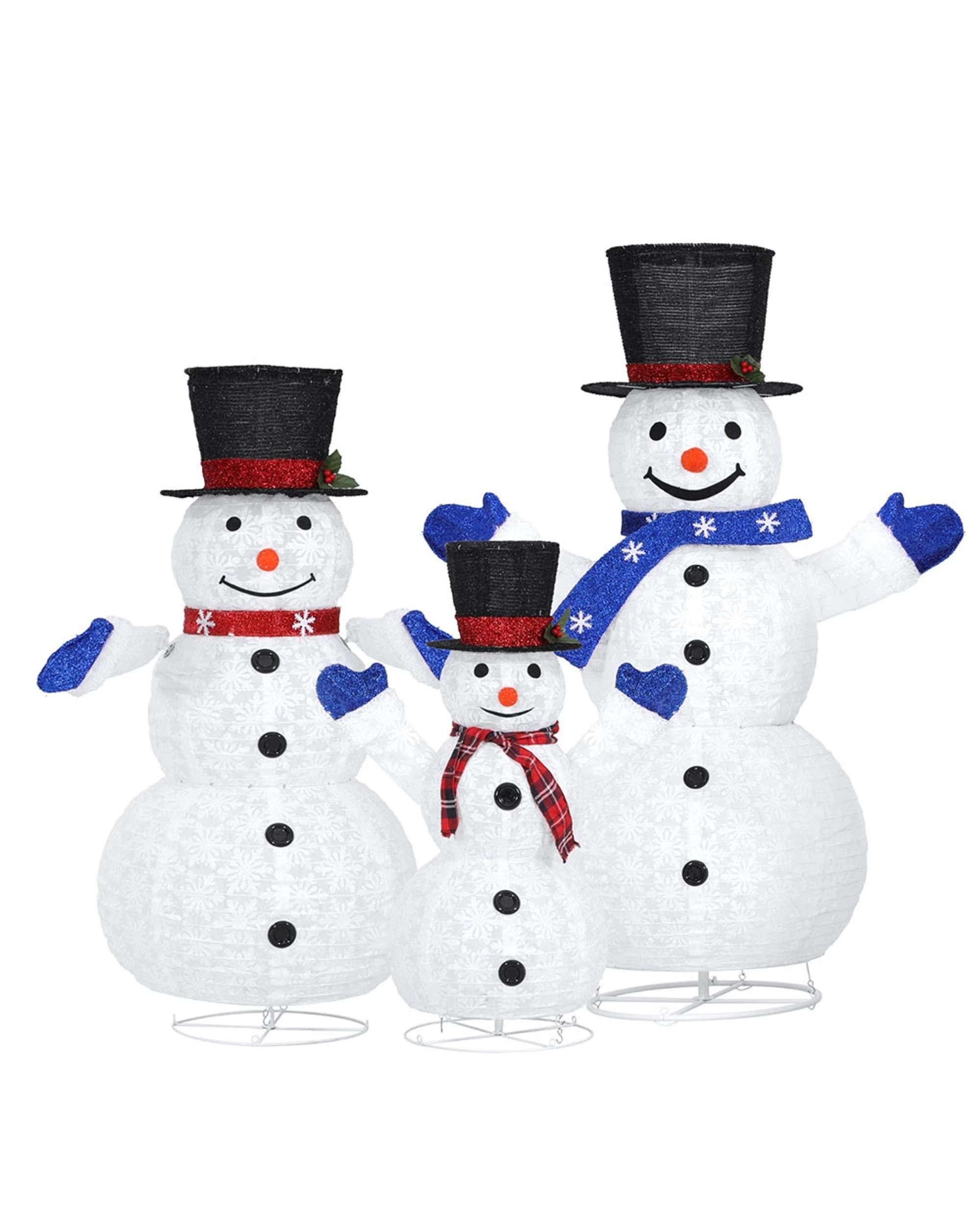 3 Jingle Jollys Christmas Lights 330 Led Fairy Light 3pcs Snowman Decorations Set
 - White, 3 of 3