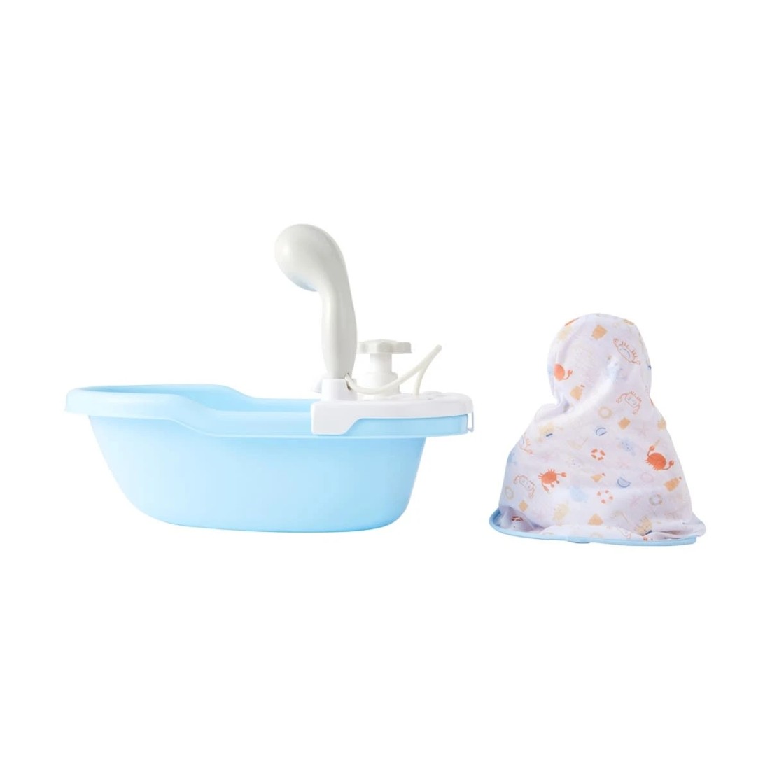 4 3 Piece Nurture Baby: Working Bath Tub with Baby Playset, 4 of 8