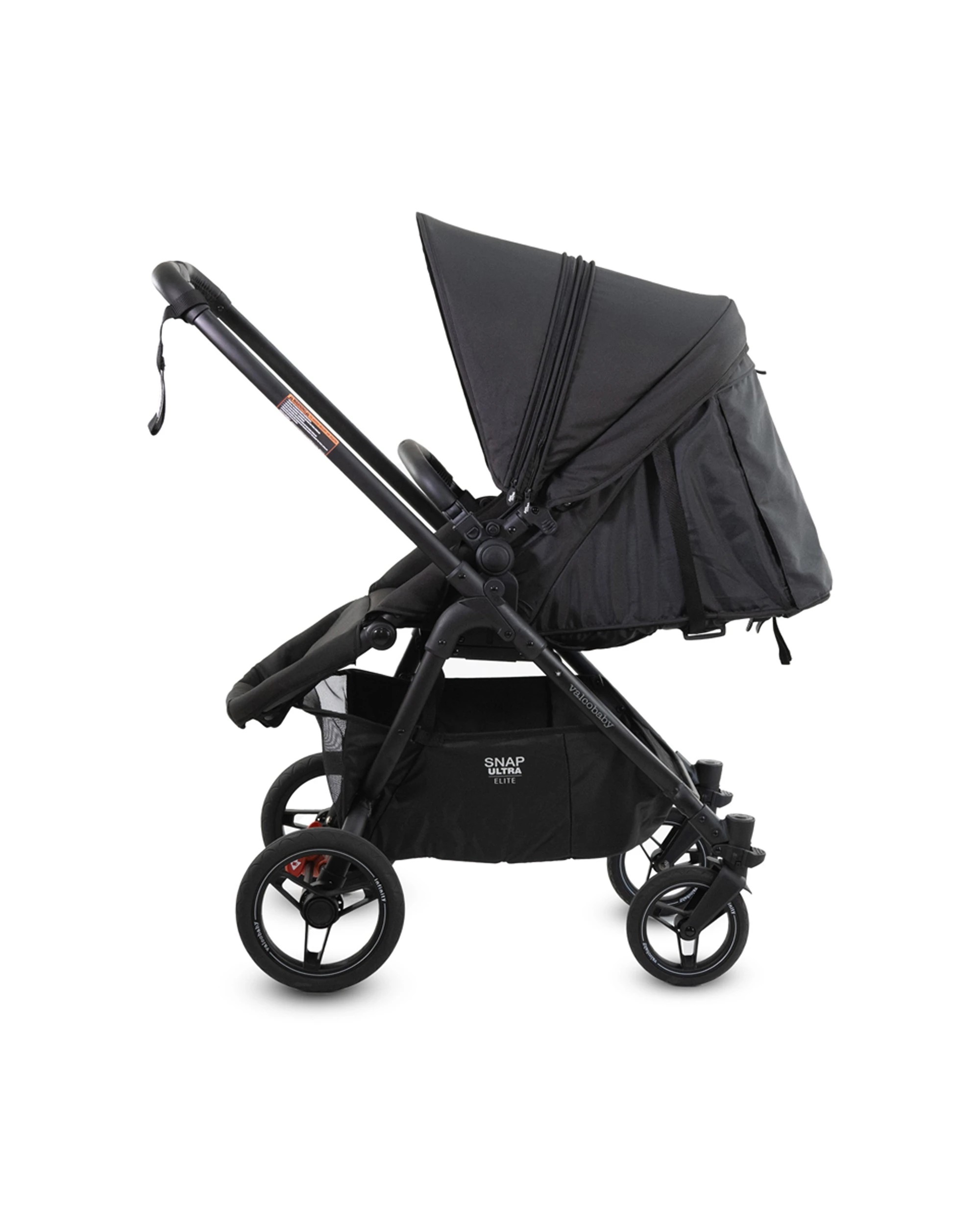 2 ValcoBaby Snap Ultra Elite Pram Stroller Reversible Seat Leatherette Finish - Burgundy, 2 of 9