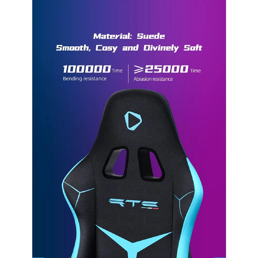 9 ONEX RTC Embrace Large Alcantara Premium Gaming Chair Blue Gaming Chairs, 9 of 10