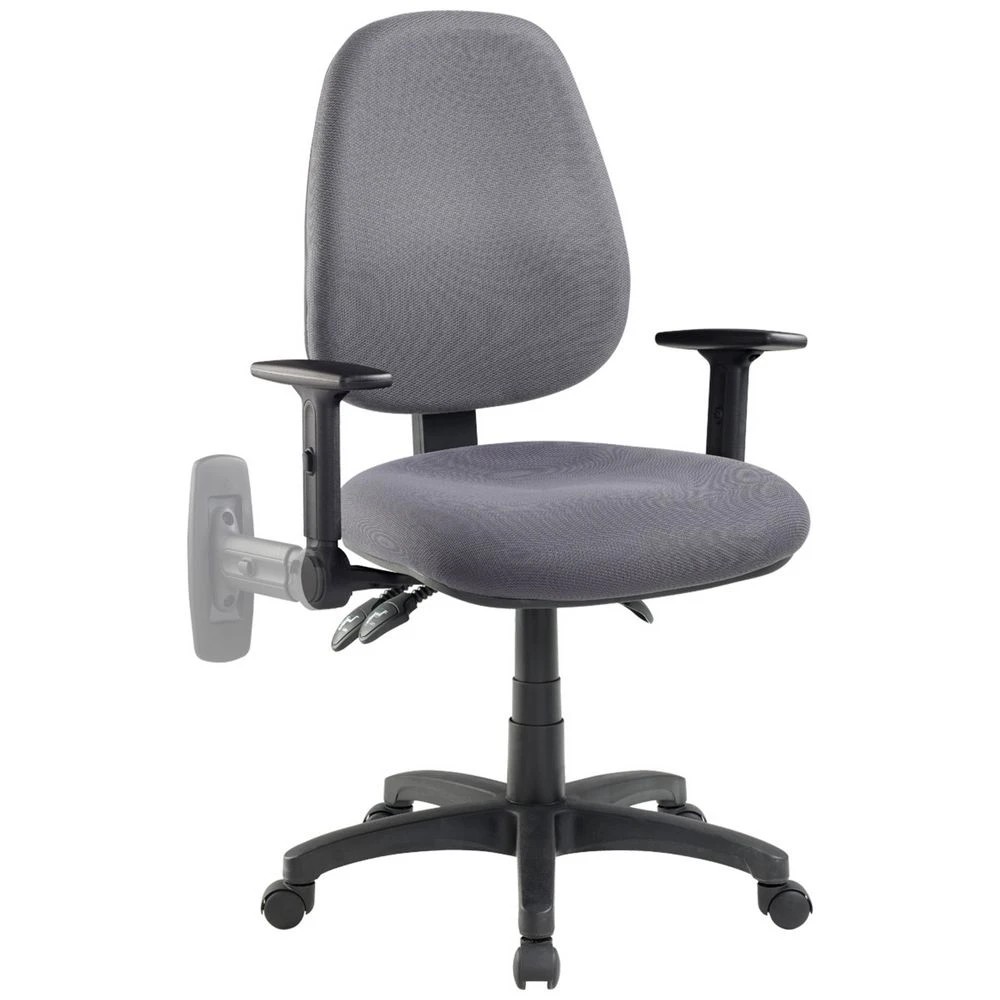 2 Pago Matrix II Plus Heavy-Duty Ergo Chair Folding Arms Grey Drafting Chairs, 2 of 3