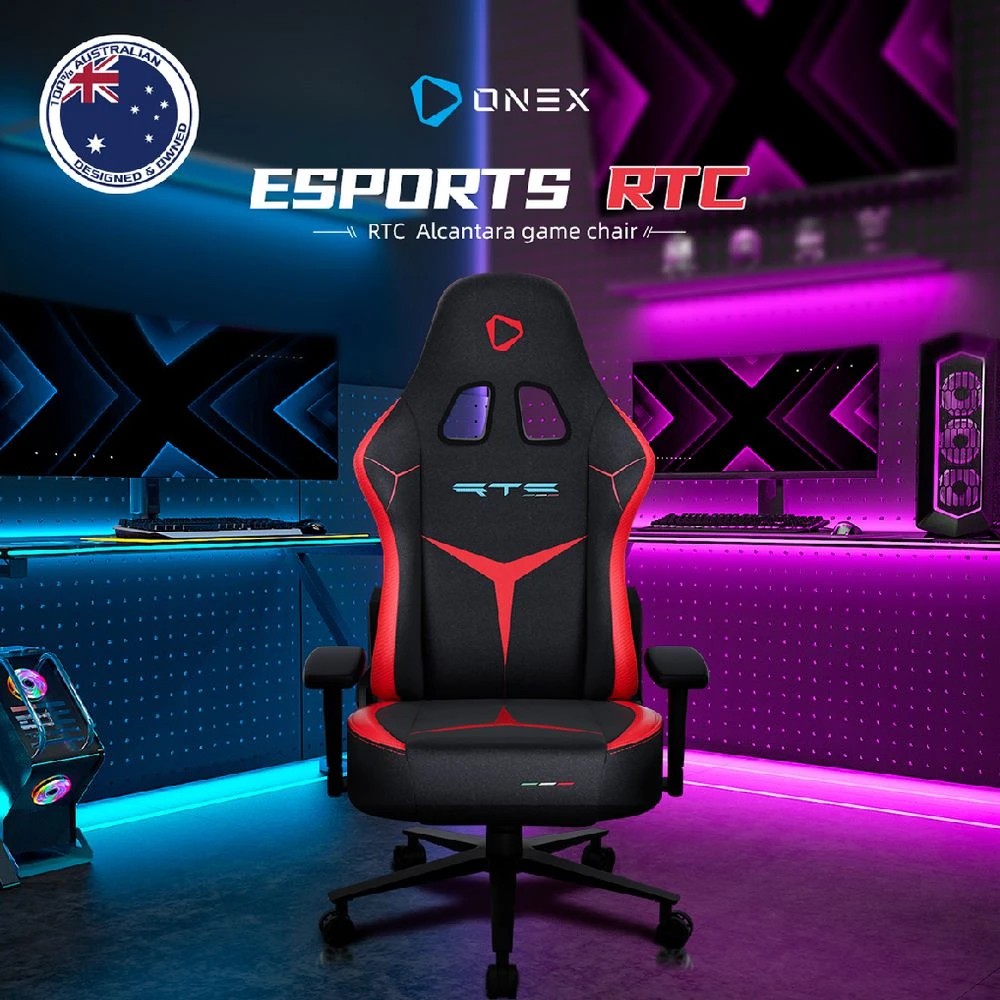 8 ONEX RTC Embrace Large Alcantara Premium Gaming Chair Red Gaming Chairs, 8 of 10
