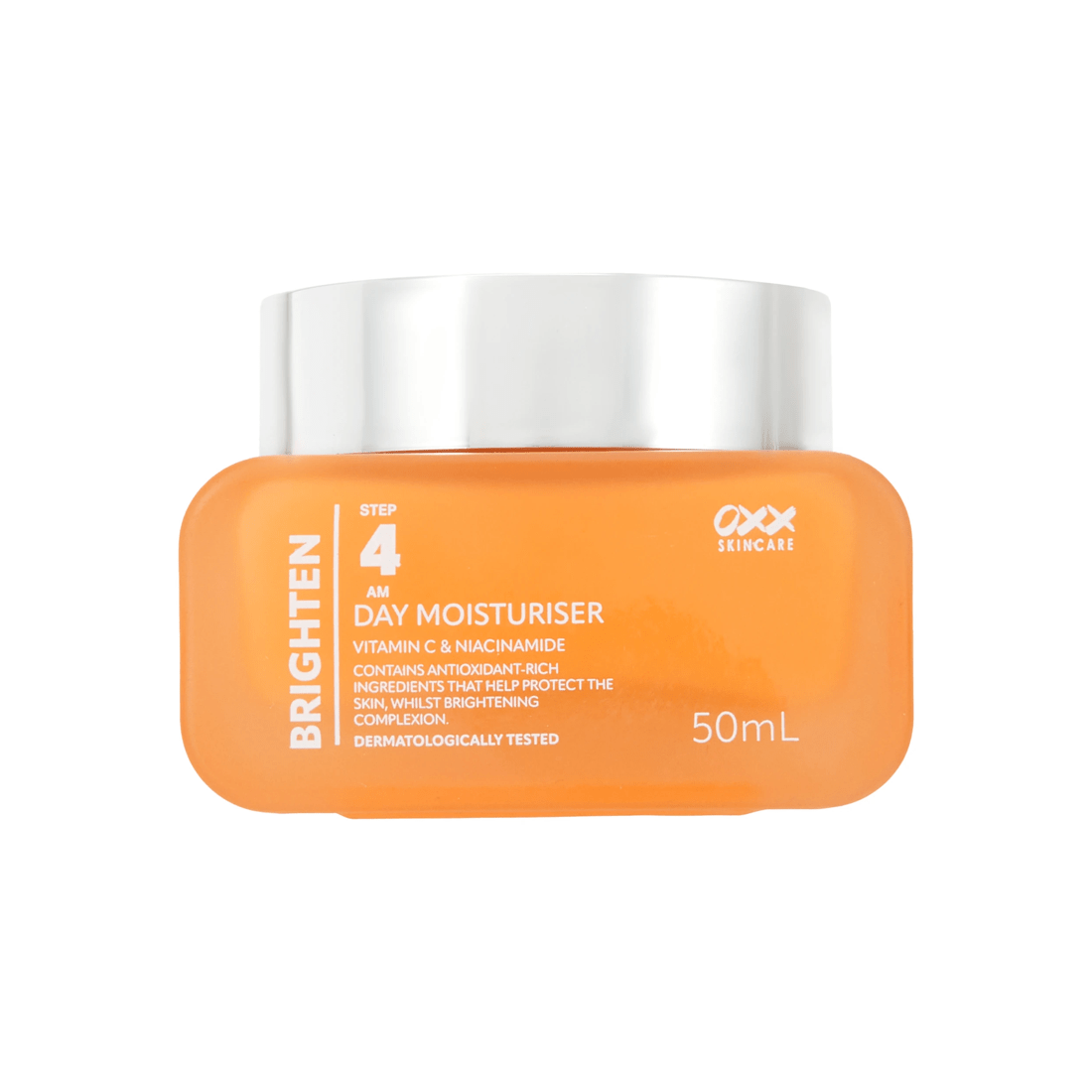 1 OXX Skincare Brighten Step 4 AM Day Moisturiser 50ml - Vitamin C and Niacinamide, 1 of 3
