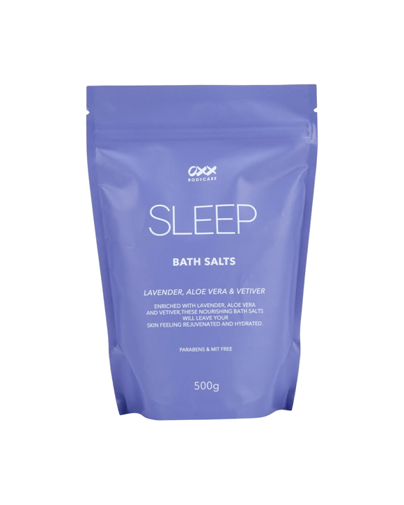 OXX Bodycare Sleep Bath Salts 500g - Aloe Vera, Lavender and Vetiver