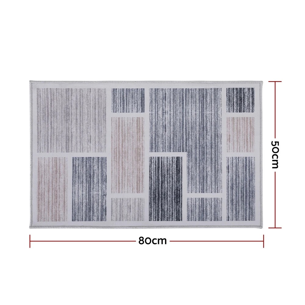2 Artiss Floor Rug 50X80cm Doormat Soft Velvet Non-Slip Bath Mat Small - Multi, 2 of 8