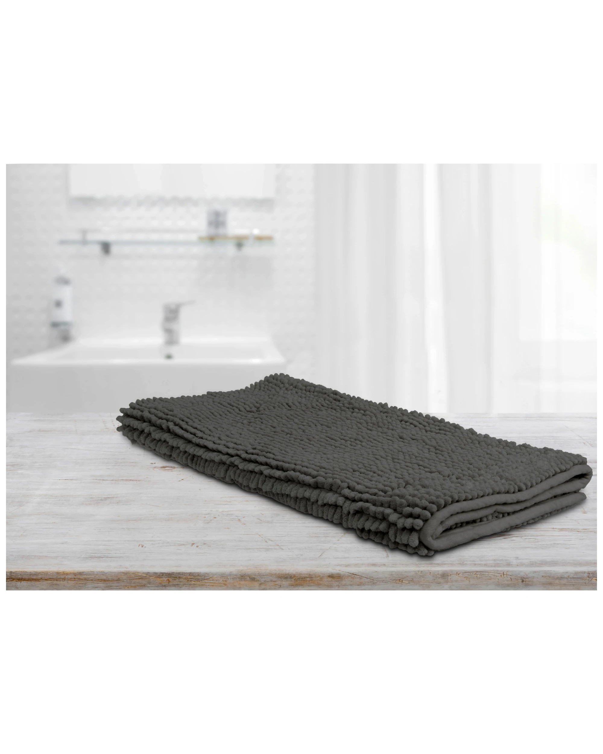 2 ARDOR Algodon Toggle Bath Mats Polyester 50 x 100cm Highly Absorbent 1 Pack, 2 of 3