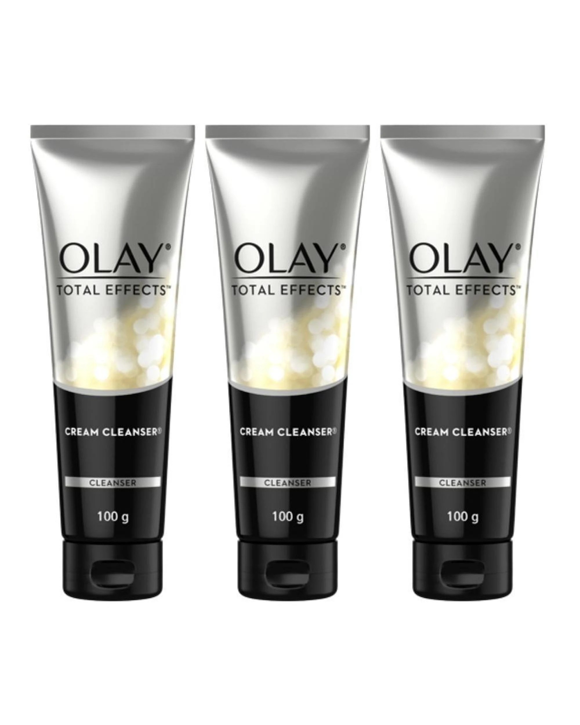 1 3 x Olay Total Effects 7-in-1 Foaming Face Cleanser 100g, 1 of 2