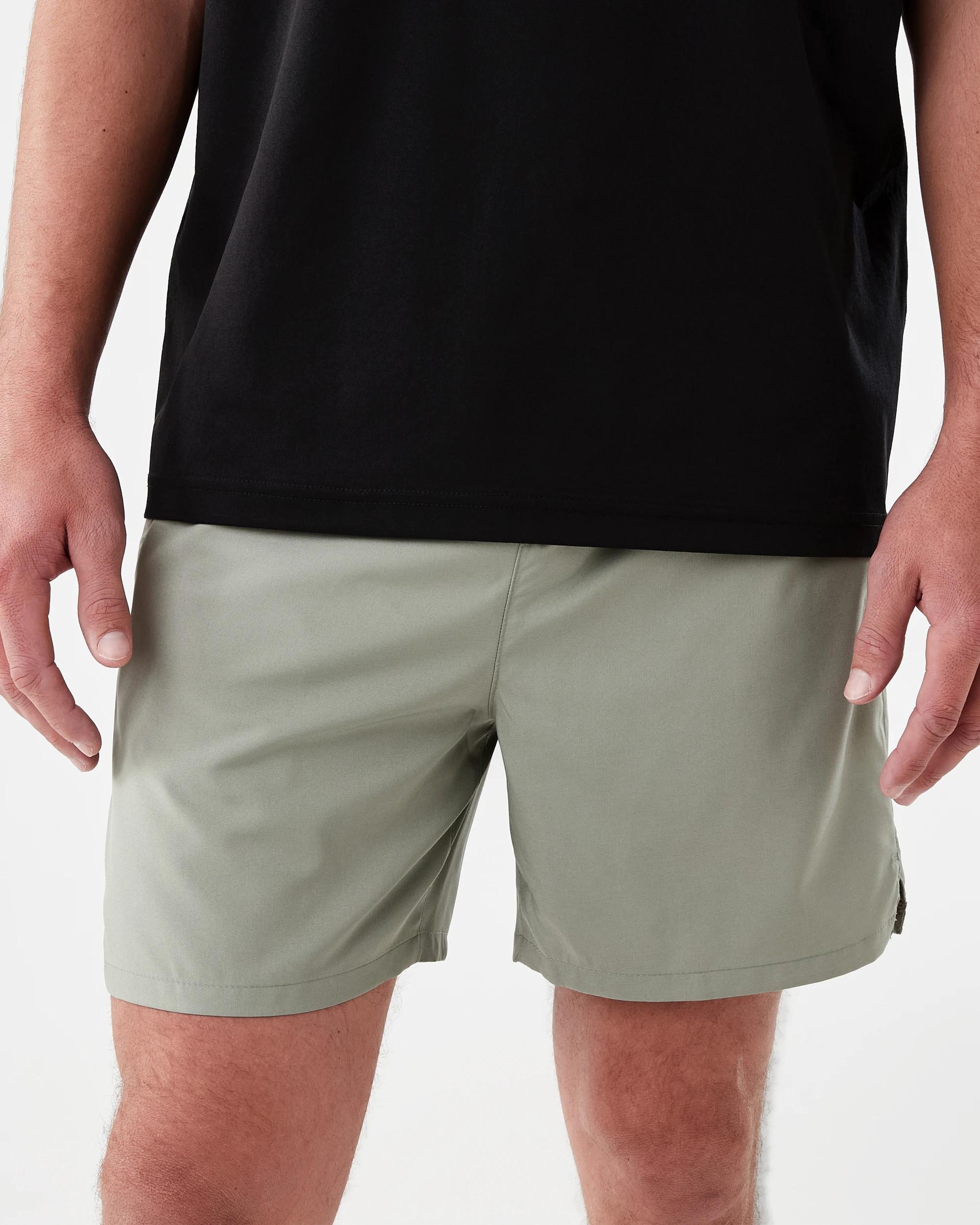 1 Active Mens Woven Stretch Shorts Rhino Grn, 1 of 8