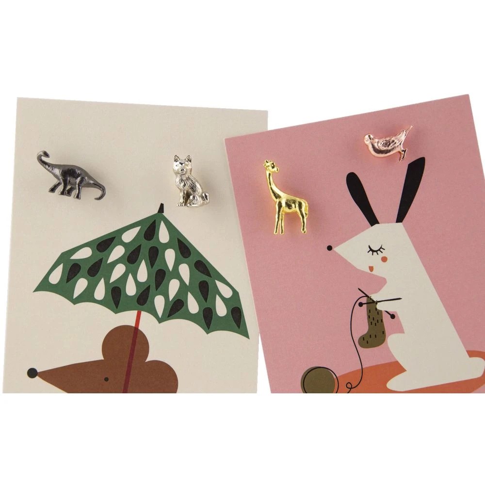 2 Three By Three Cast Metal Magnets Dogs 4 Pack, 2 of 2