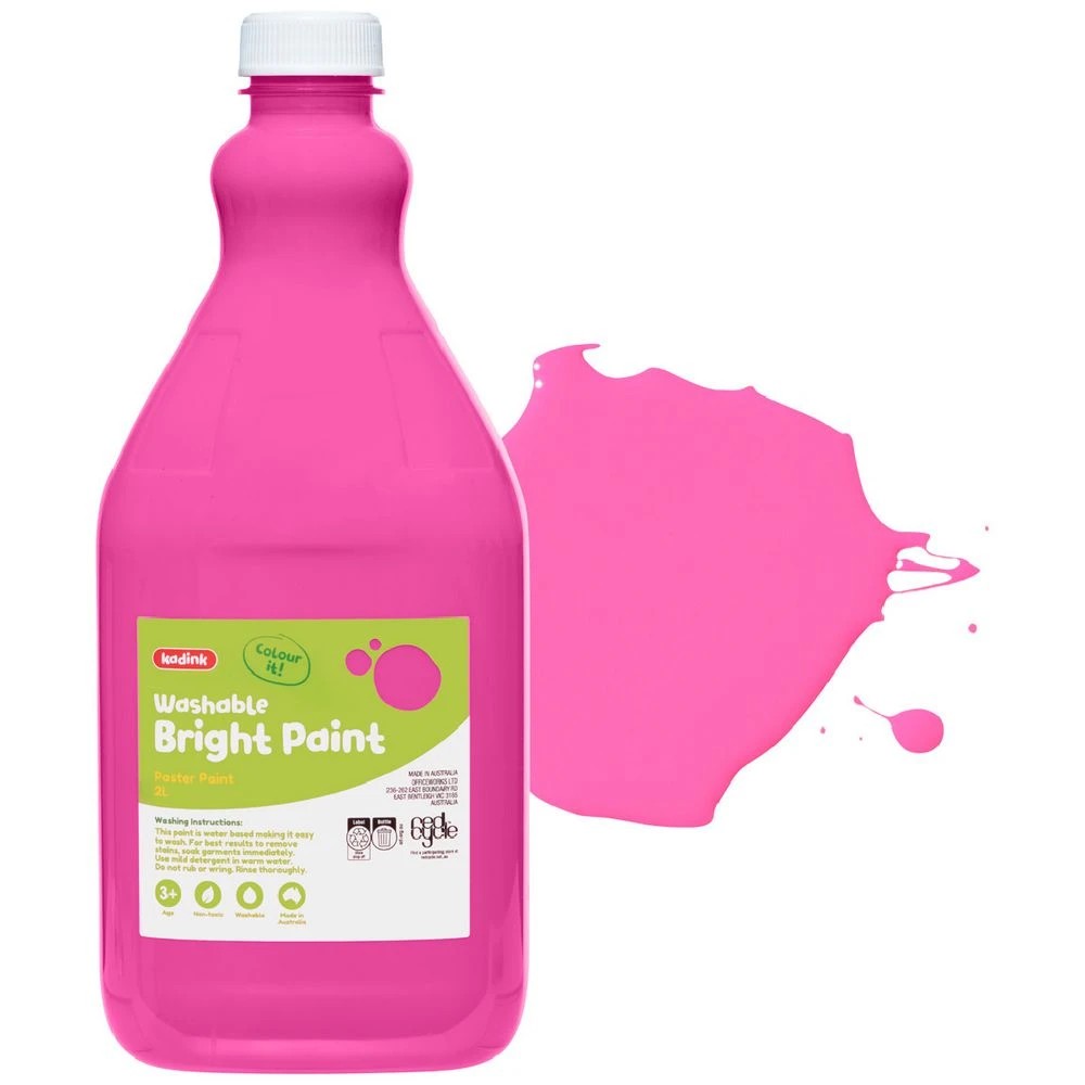 1 Kadink Bright Poster Paint 2L Magenta, 1 of 2
