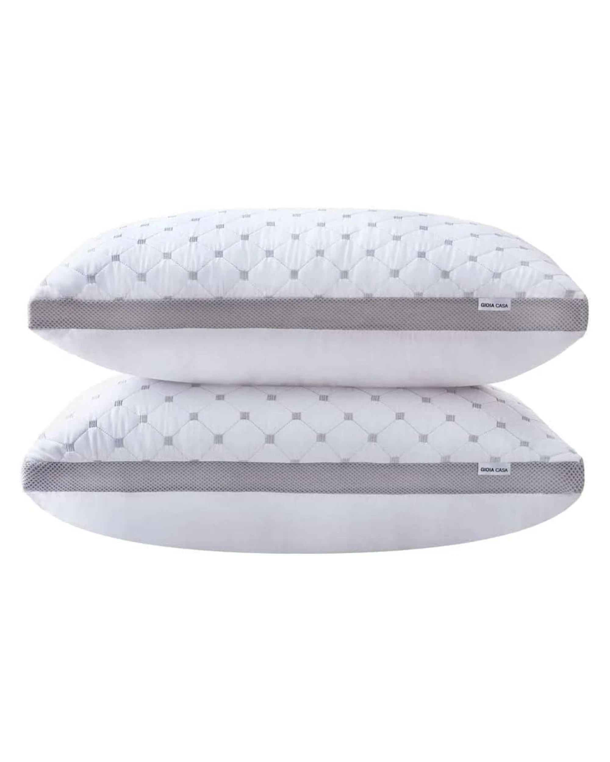 1 Gioia Casa 2-Pack Bamboo Cooling Pillows Plush Down with Protectors, 1 of 6