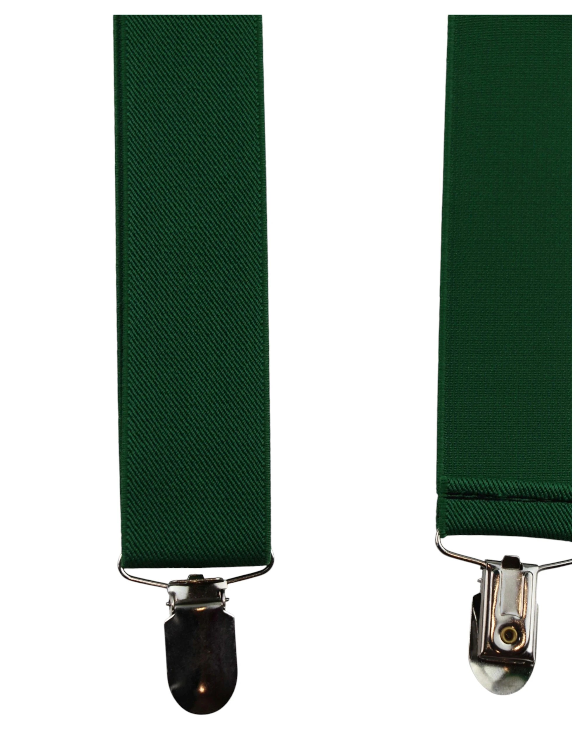 2 Zasel Mens Adjustable Wide Heavy Duty 100cm Suspenders - Green, 2 of 4