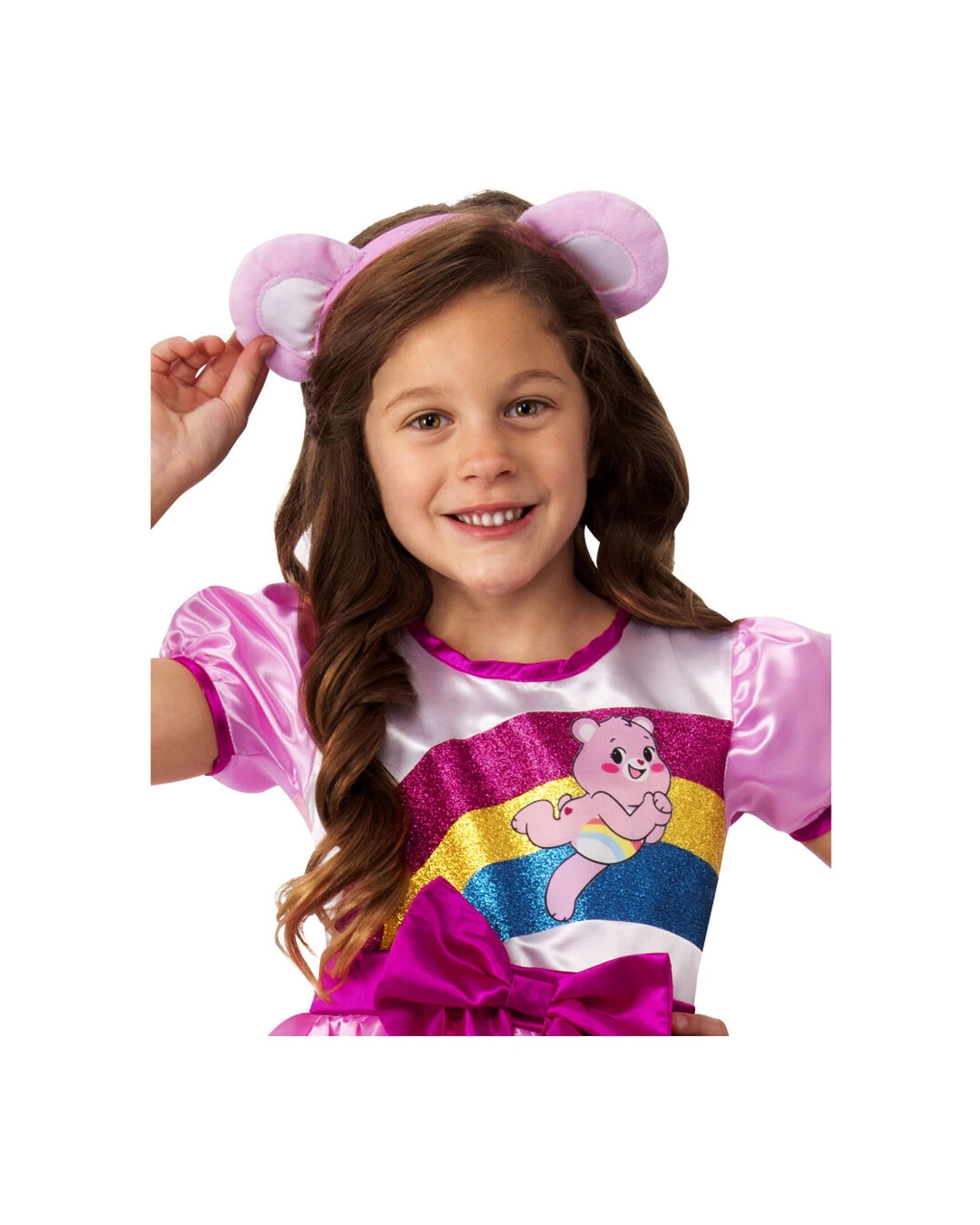 2 Rubies Carebears Cheer Bear Girls Tutu Dress Up Costume S - Pink, 2 of 3