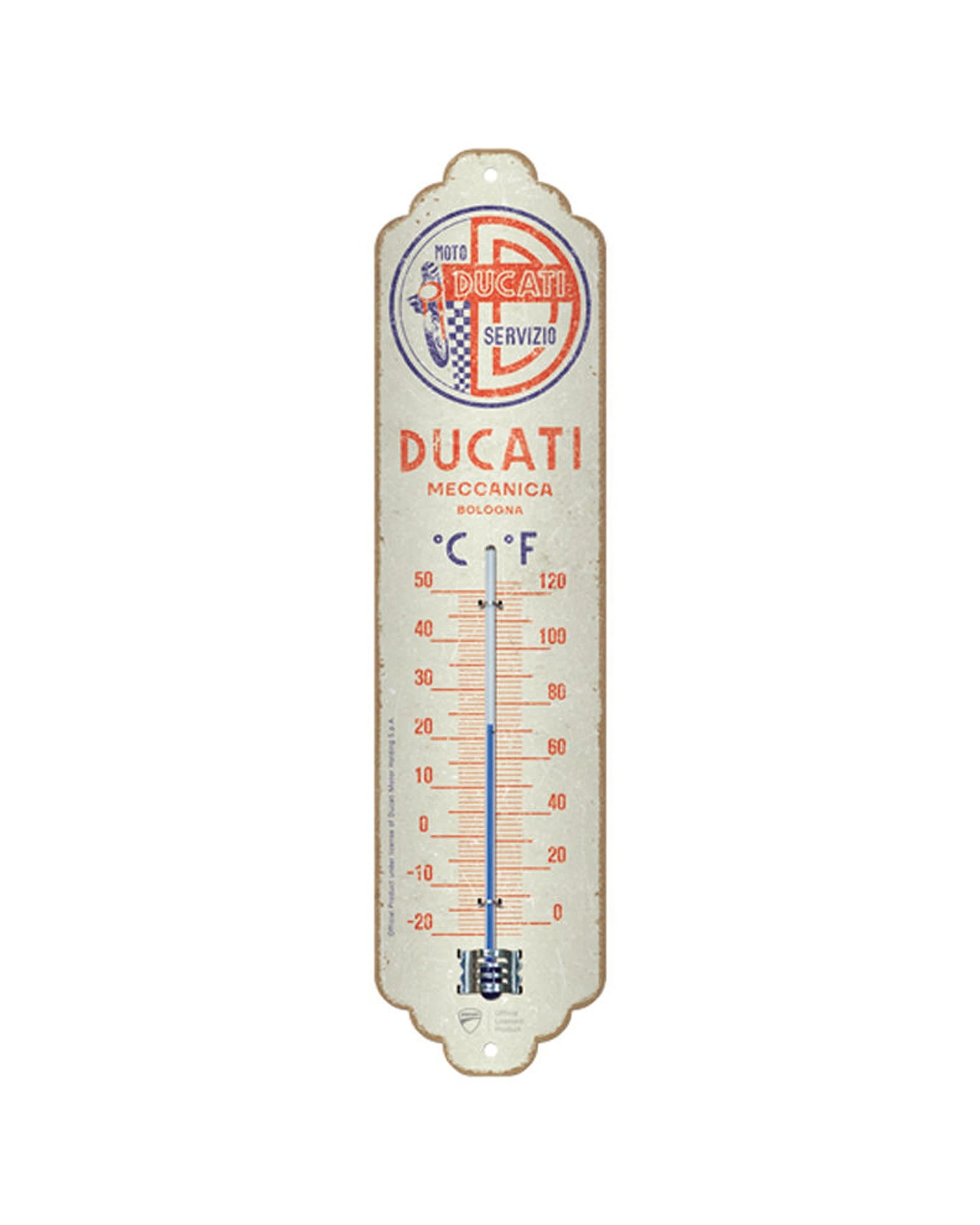 1 Nostalgic-Art Thermometer Ducati Moto Servizio Retro Metal - Multi, 1 of 1