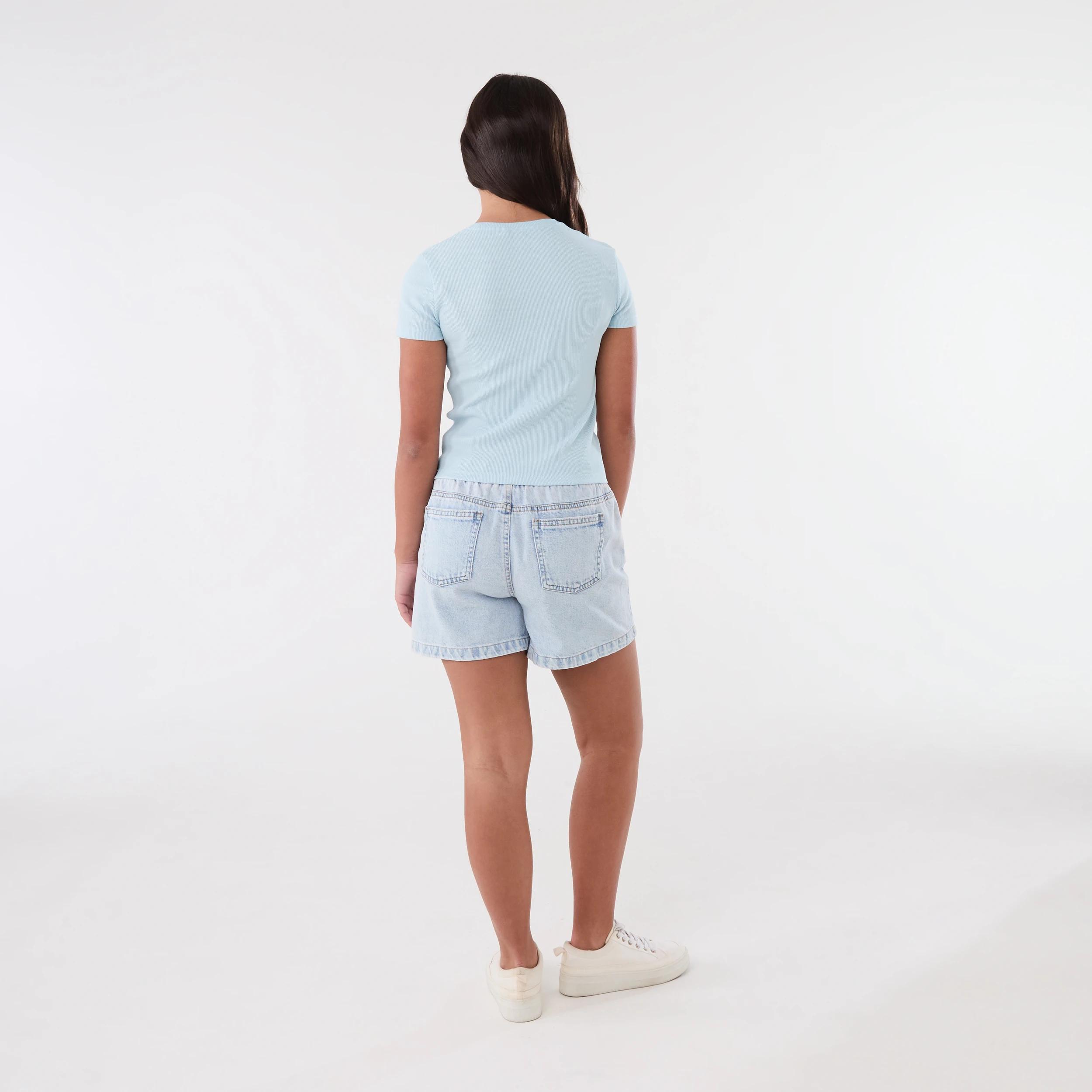 6 Short Sleeve Rib Top PALM BEACH FLORIDA ICE MIST, 6 of 6